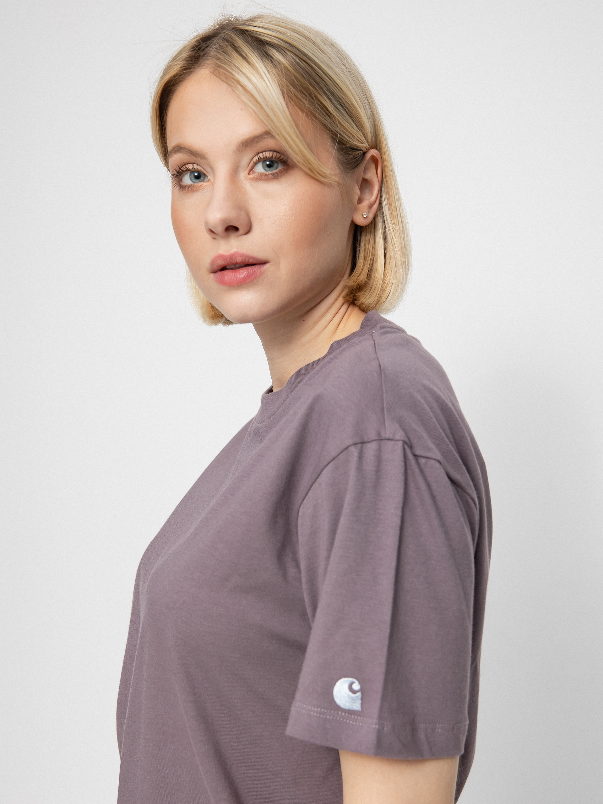 T-shirt Carhartt WIP Casey Wmn (misty thistle/silver)