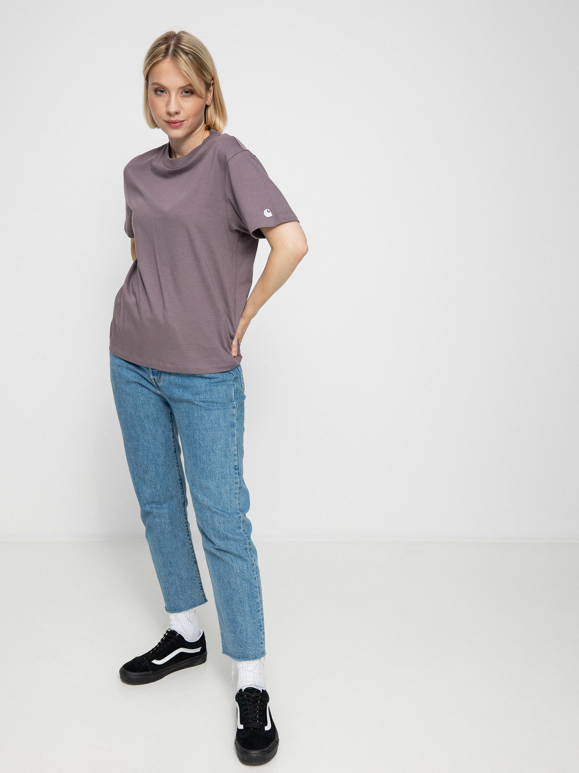 T-shirt Carhartt WIP Casey Wmn (misty thistle/silver)