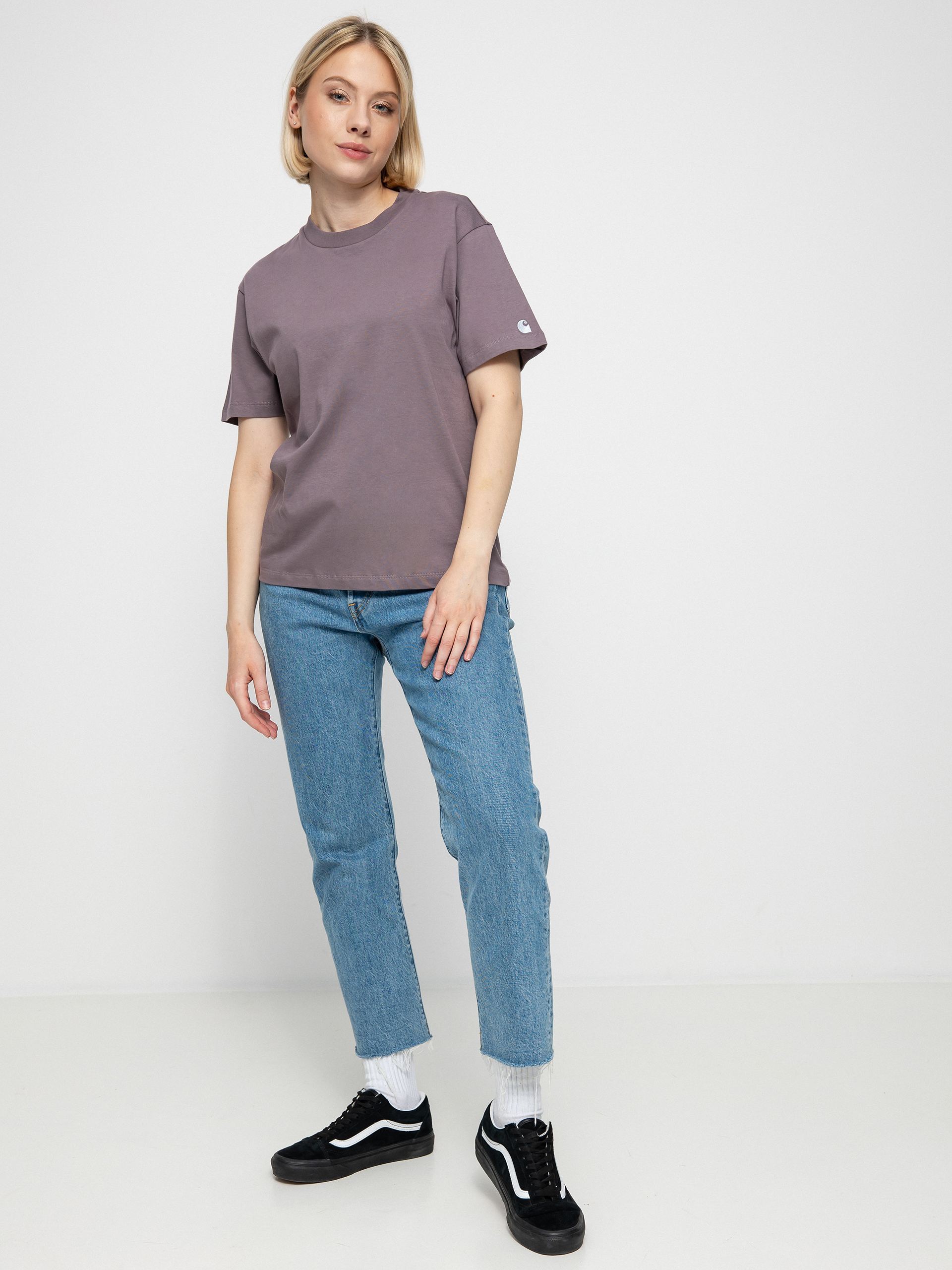 T-shirt Carhartt WIP Casey Wmn (misty thistle/silver)