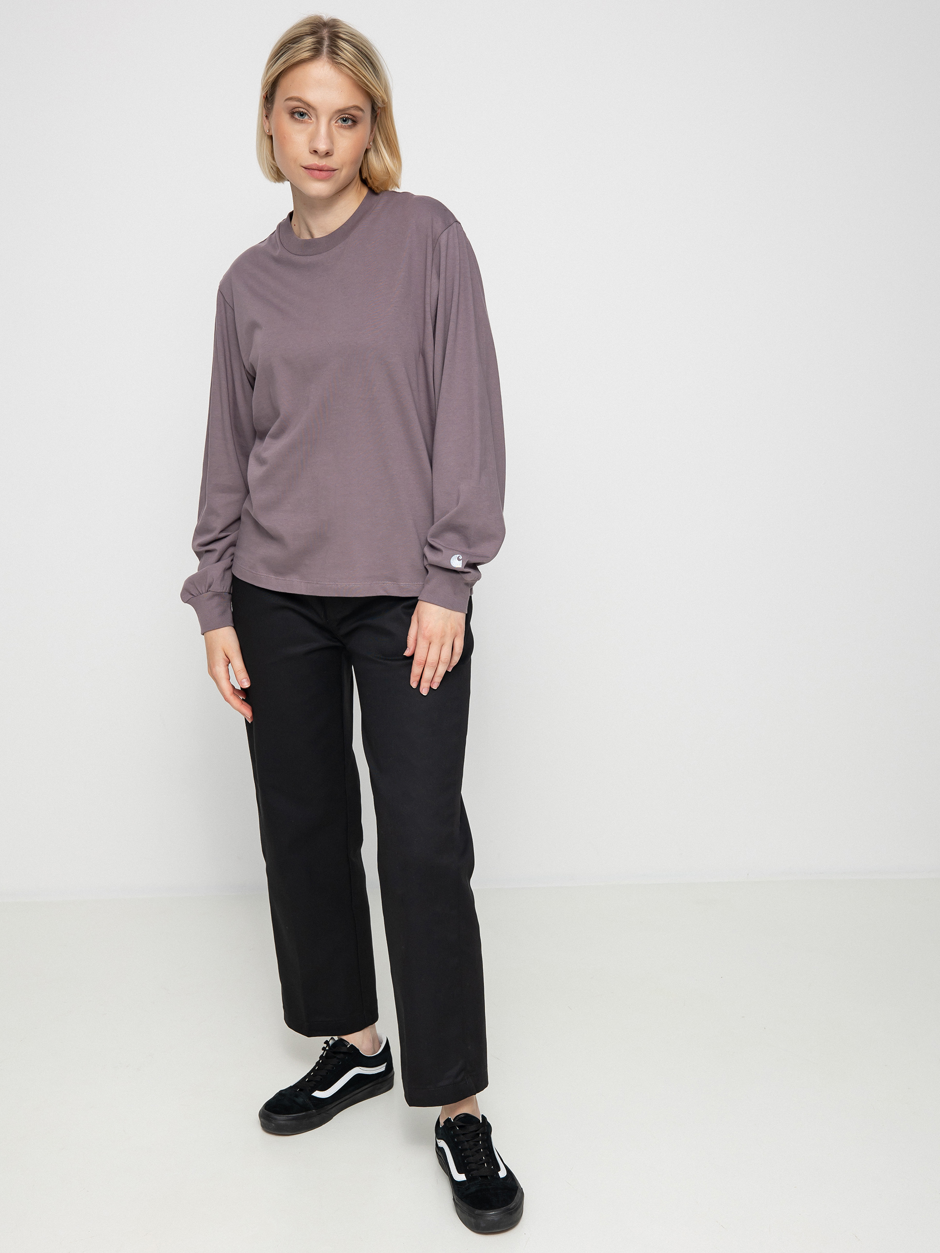 Longsleeve Carhartt WIP Casey Wmn (misty thistle/silver)