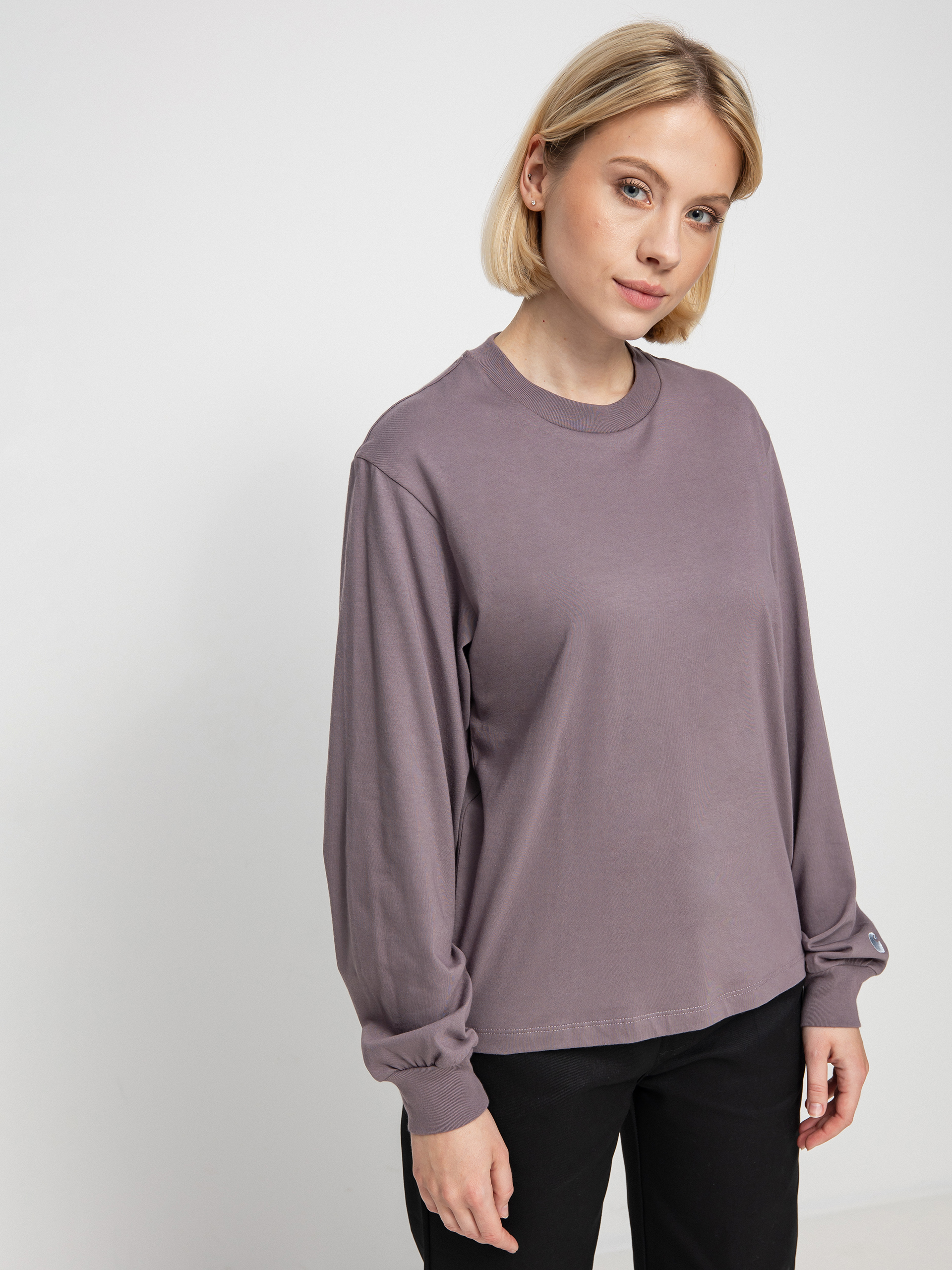 Longsleeve Carhartt WIP Casey Wmn (misty thistle/silver)