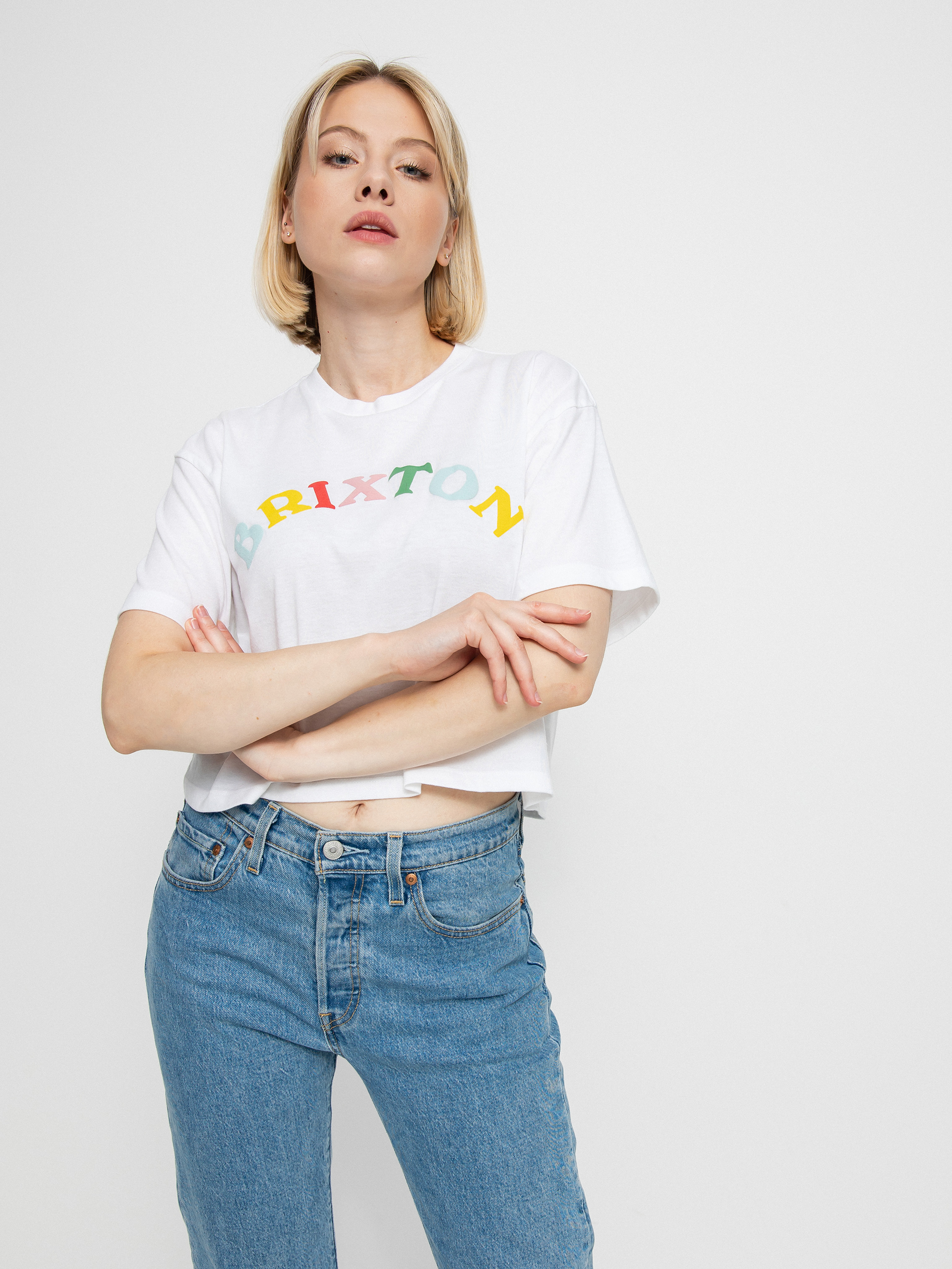 T-shirt Brixton Feelings Skimmer Wmn (white)