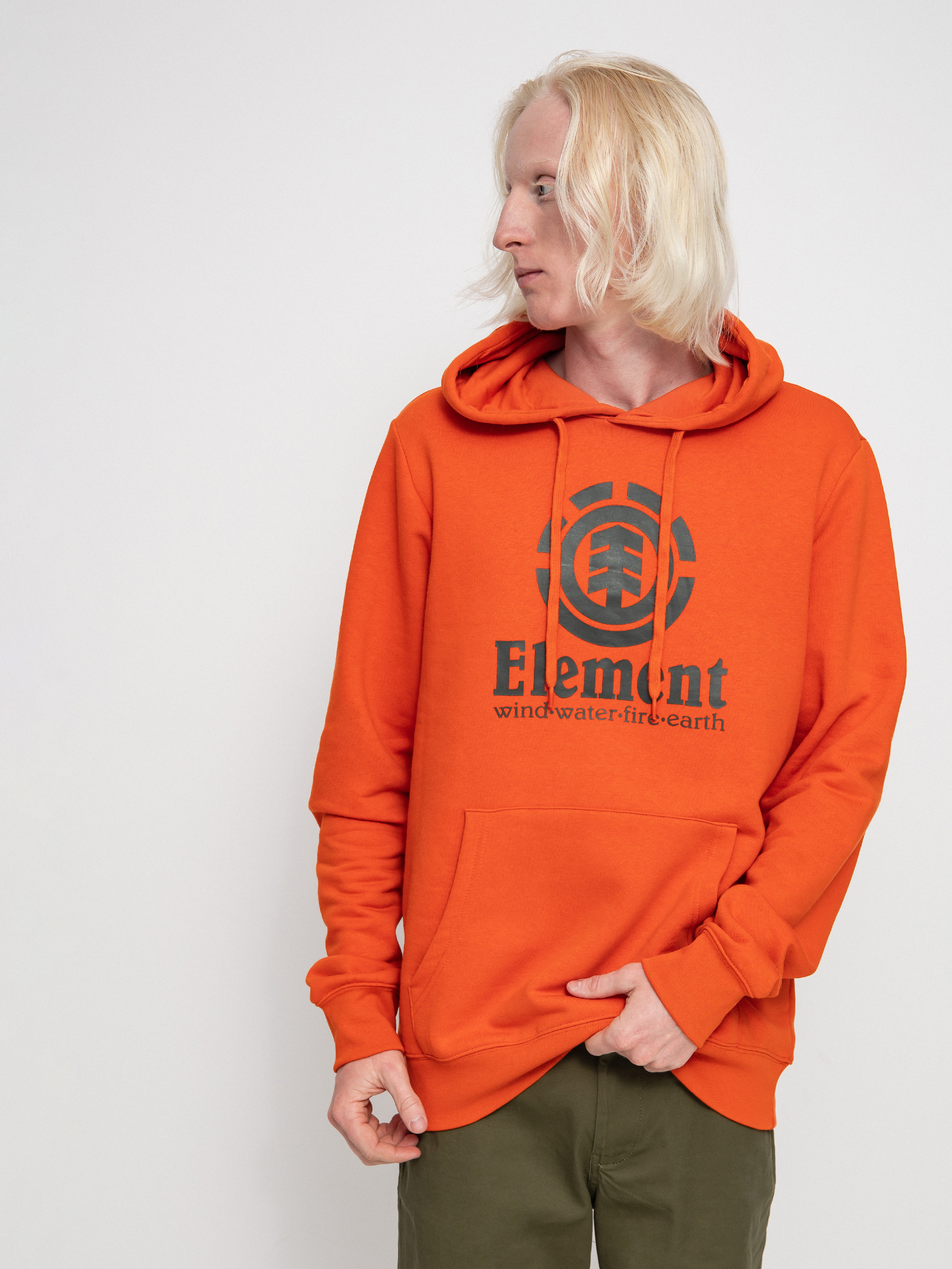 Bluza z kapturem Element Vertical HD (red clay)