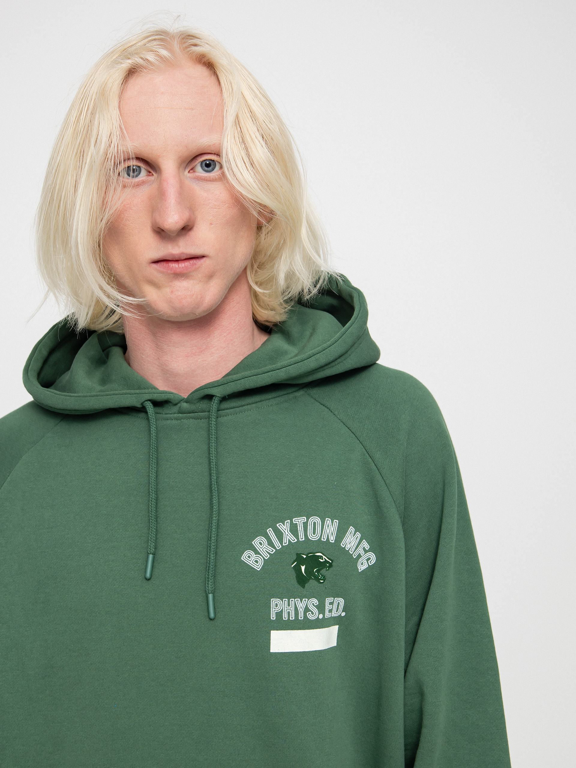 Bluza z kapturem Brixton Phys. Ed. Raglan HD (myrtle)