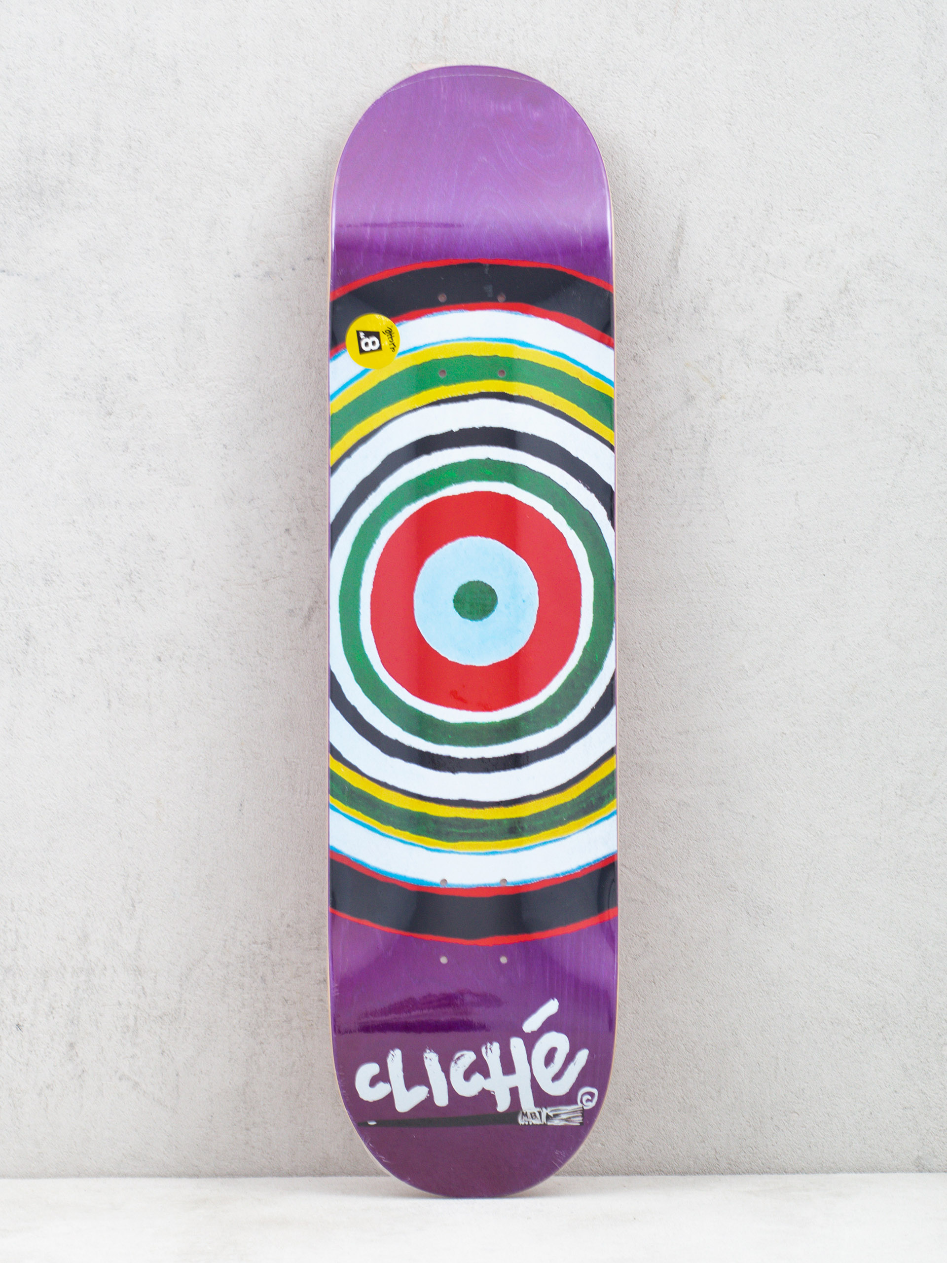 Deck Cliche Painted Circle Rhm (purple/multi)