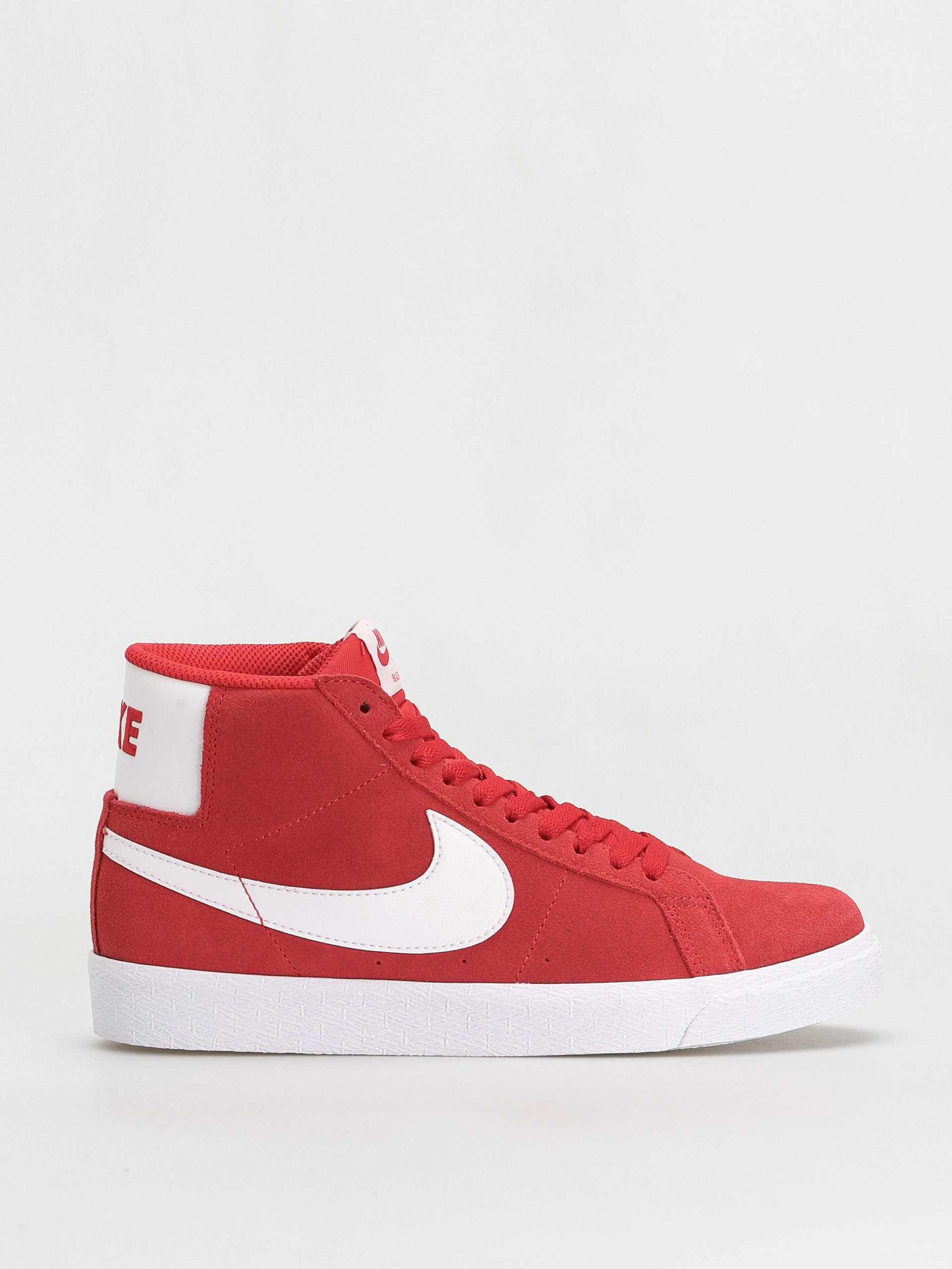 Red nike shops blazer high s