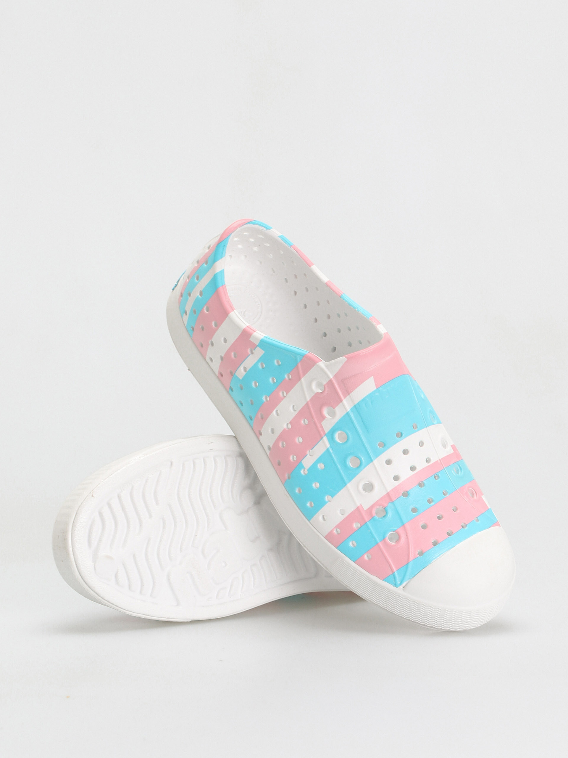 Buty Native Jefferson Print (shell white/shell white/pastel multi stripe)