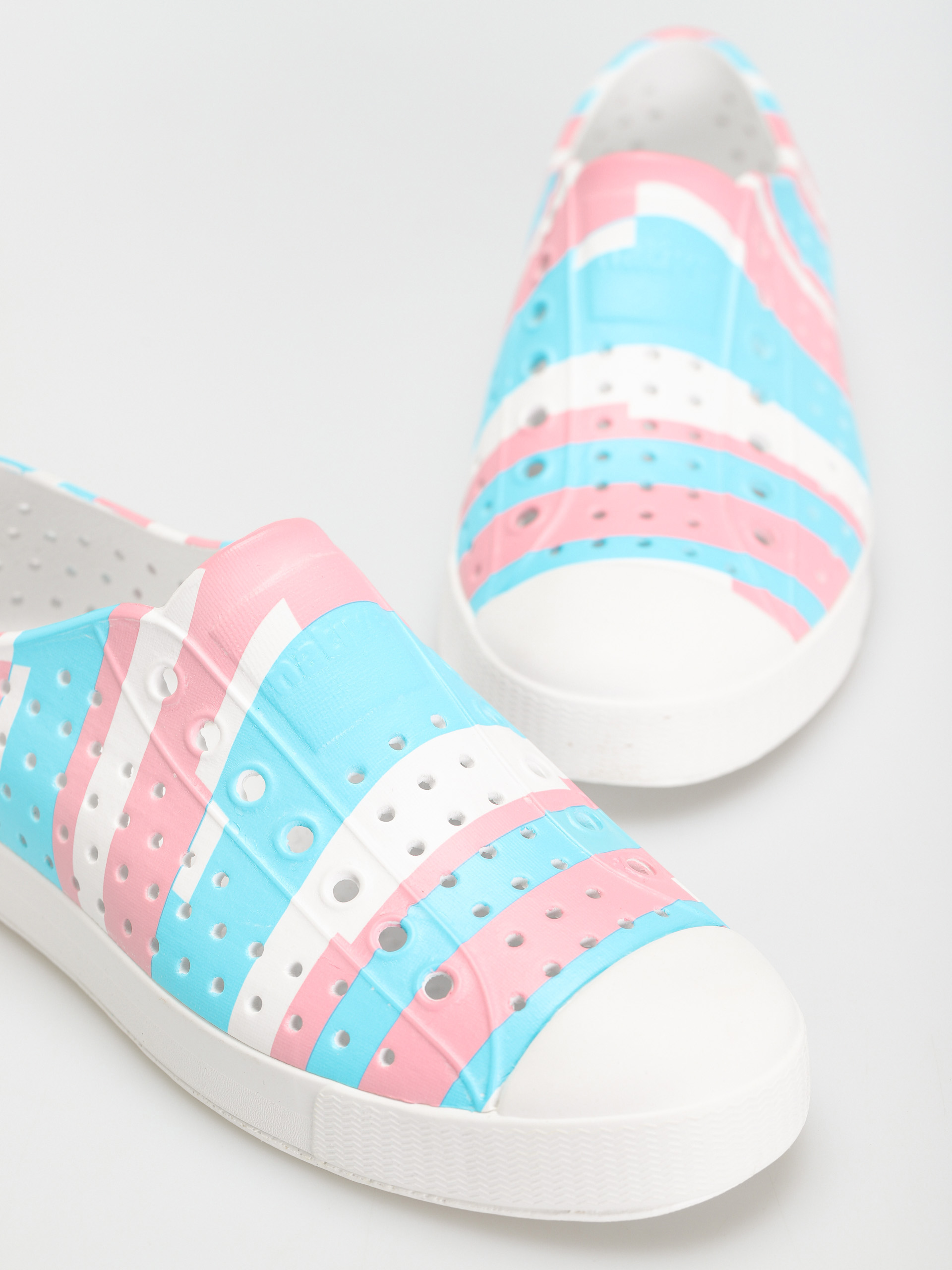 Buty Native Jefferson Print (shell white/shell white/pastel multi stripe)