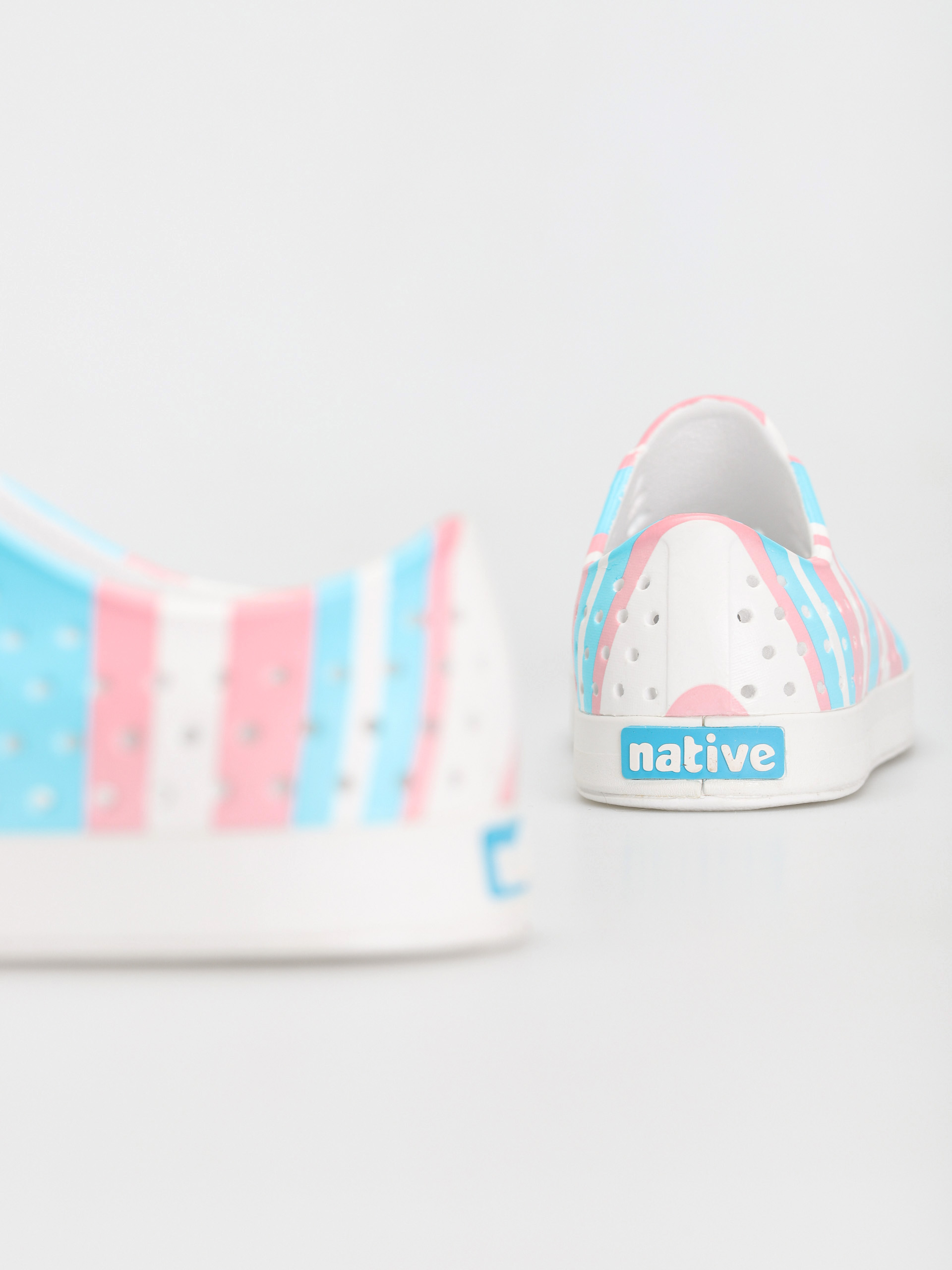 Buty Native Jefferson Print (shell white/shell white/pastel multi stripe)
