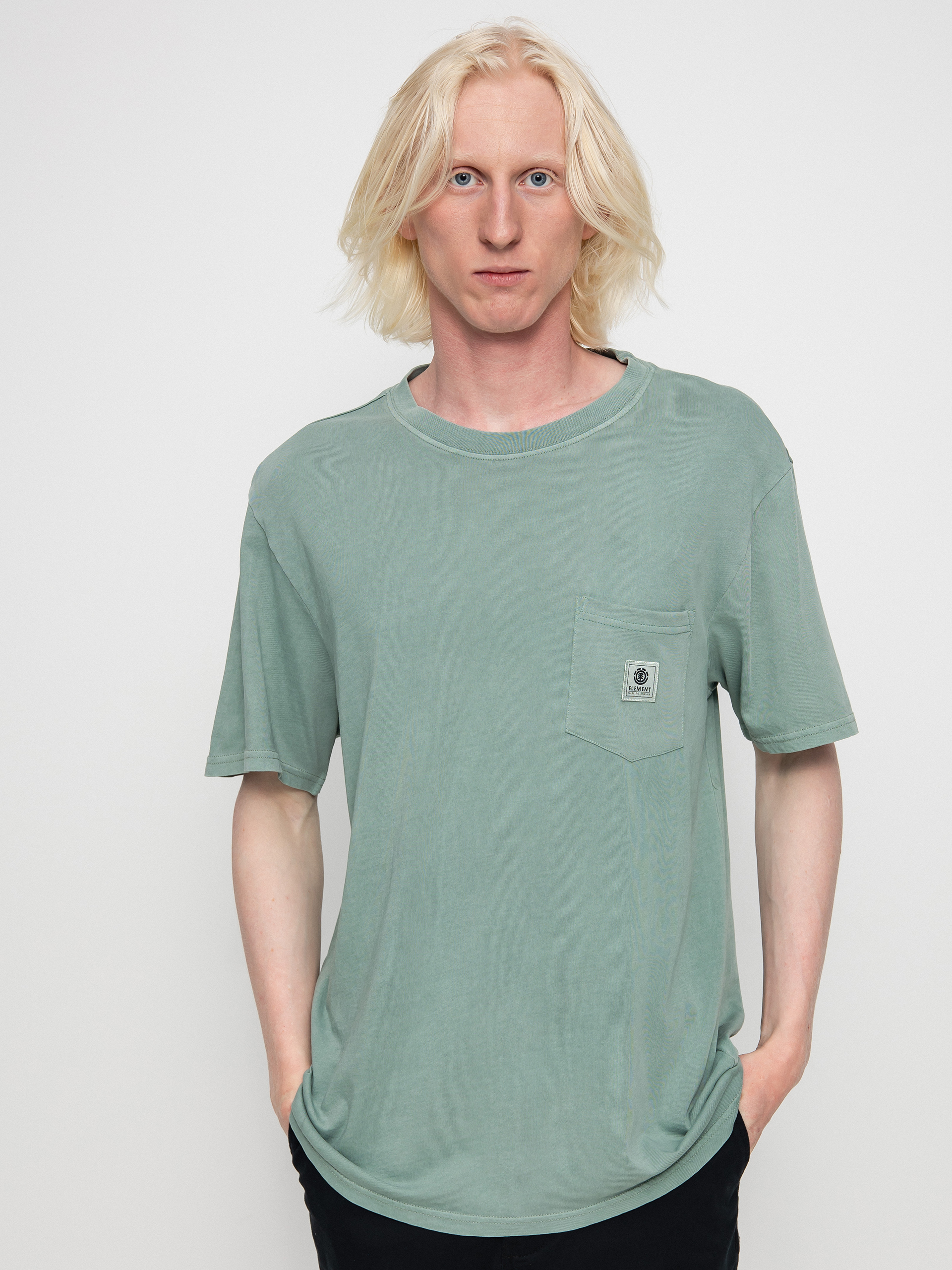T-shirt Element Basic Pocket Label (chinois green)
