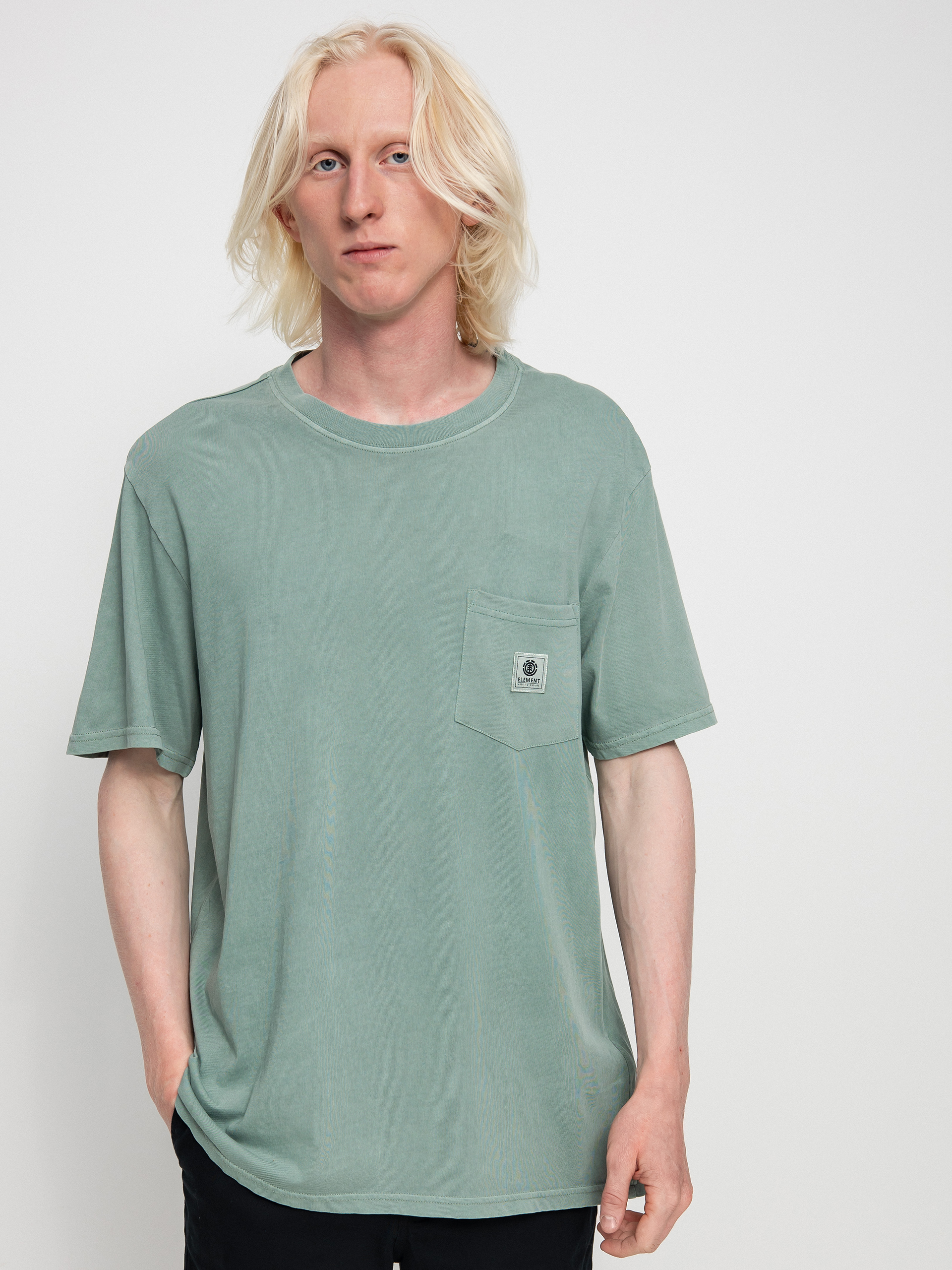 T-shirt Element Basic Pocket Label (chinois green)