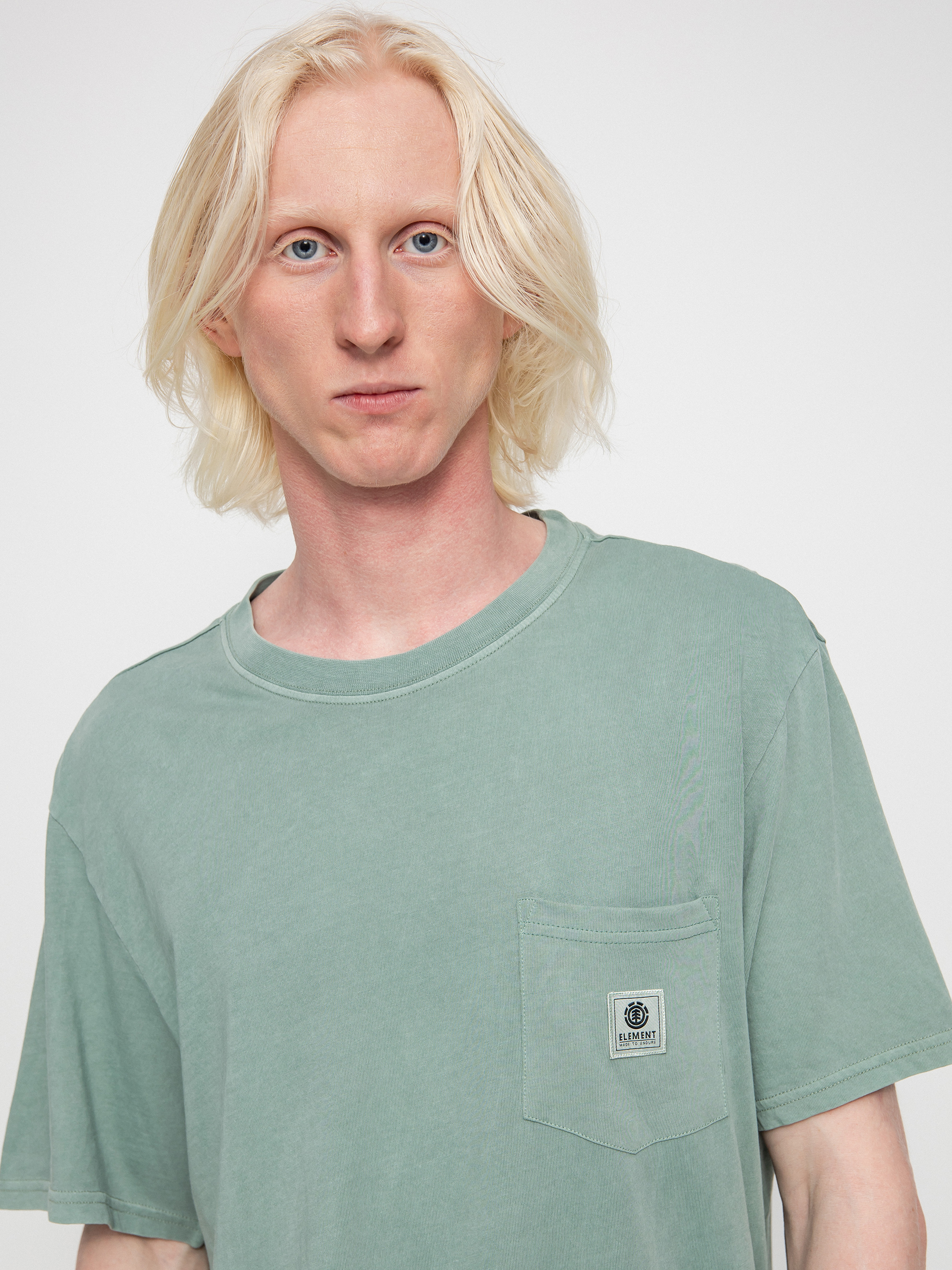 T-shirt Element Basic Pocket Label (chinois green)