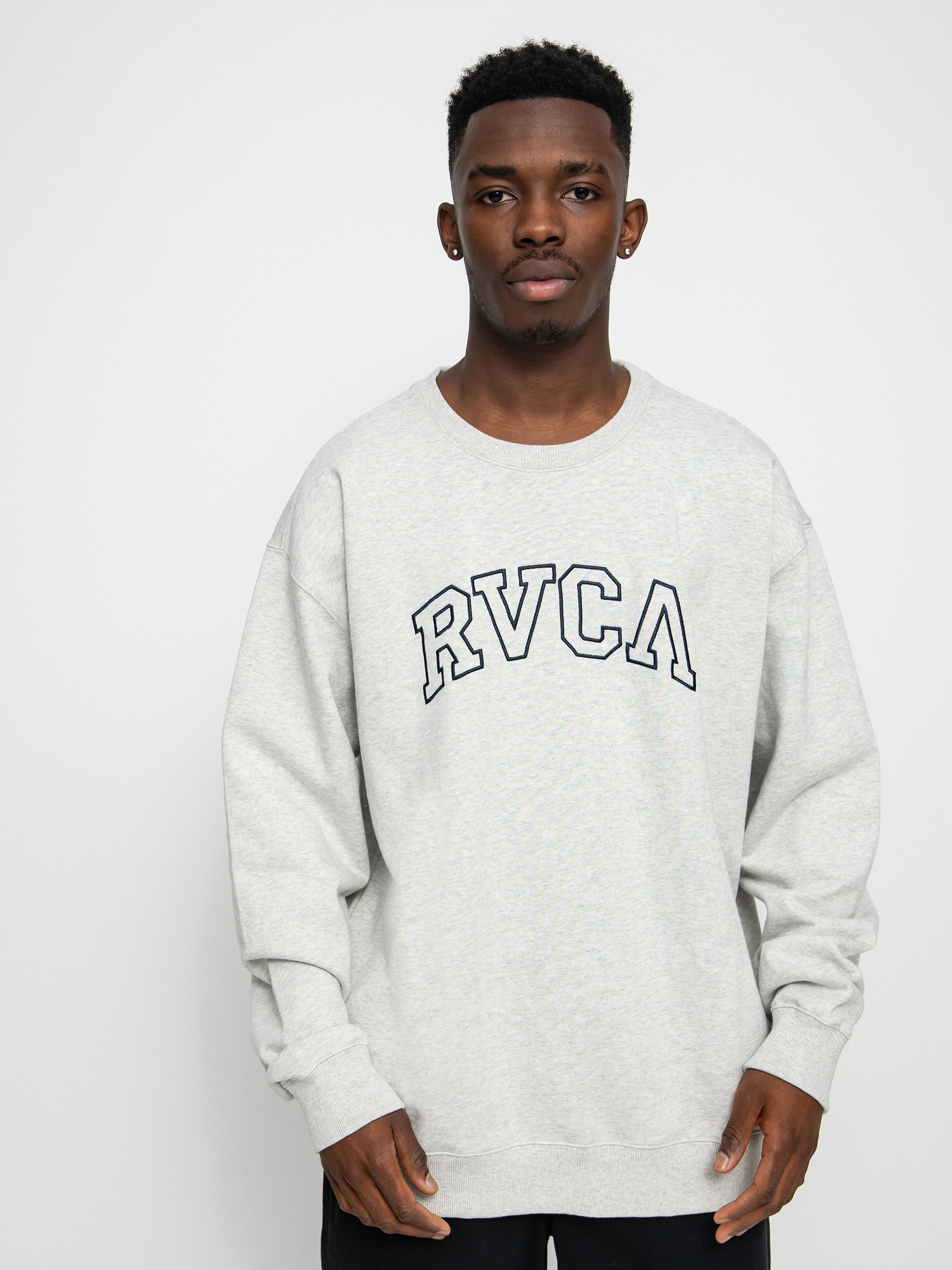 Bluza RVCA Hastings Emb Crew (snow marle)