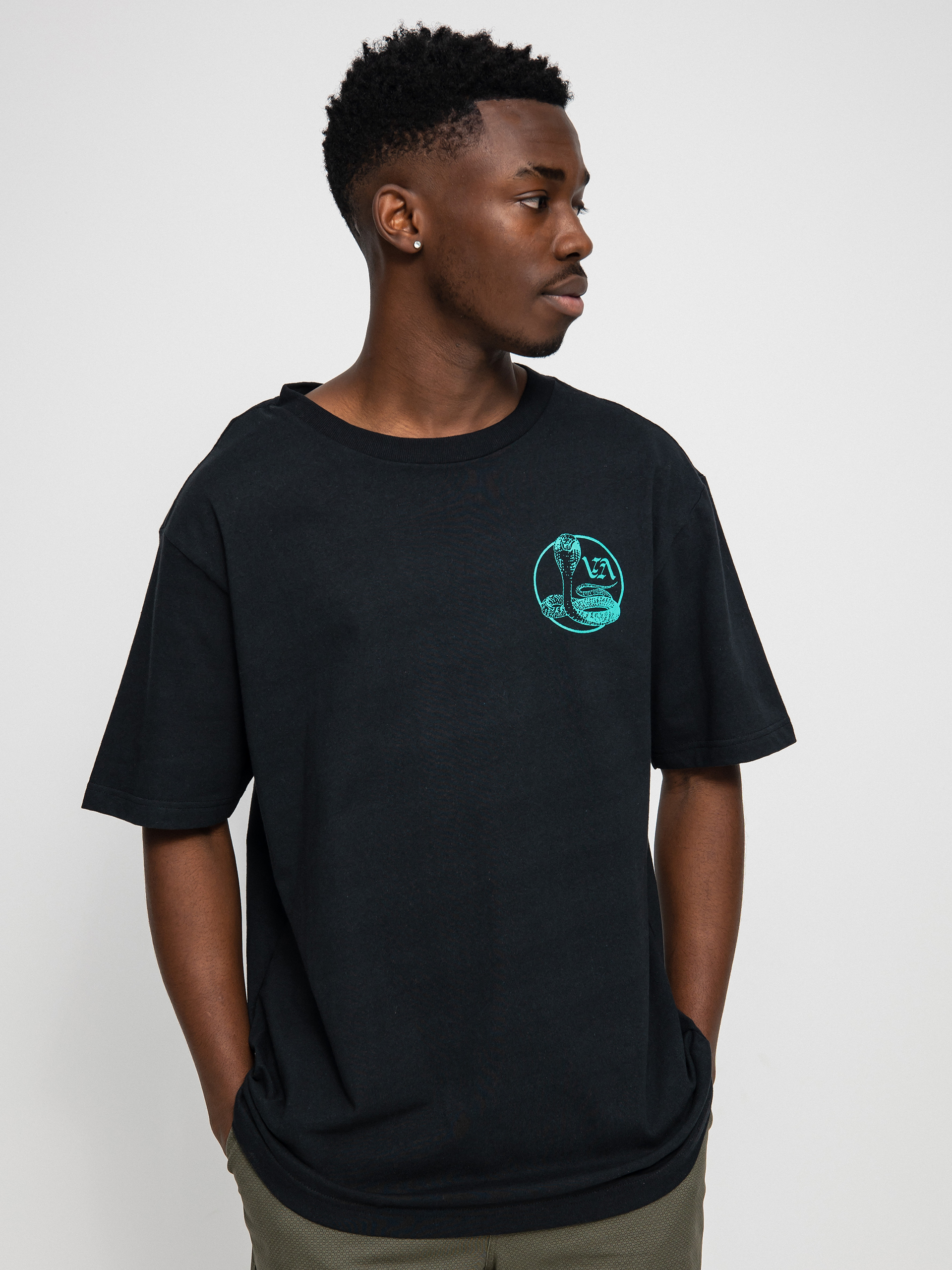 T-shirt RVCA Cobra University (black)