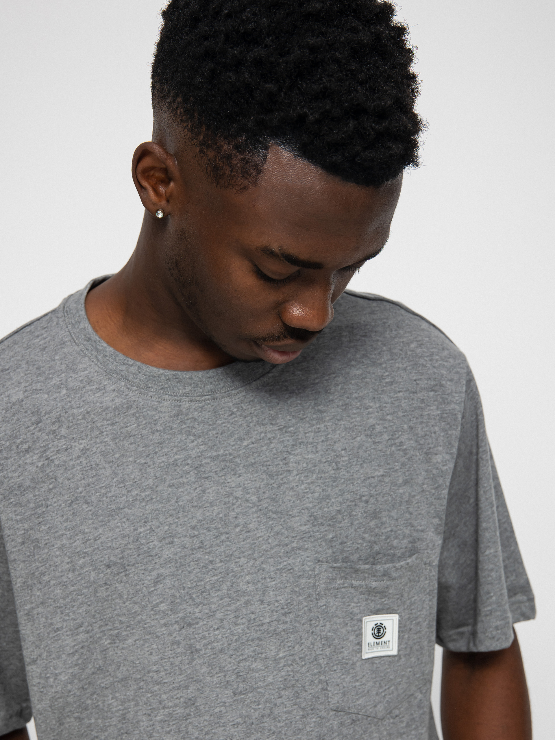 T-shirt Element Basic Pocket Label (grey heather)