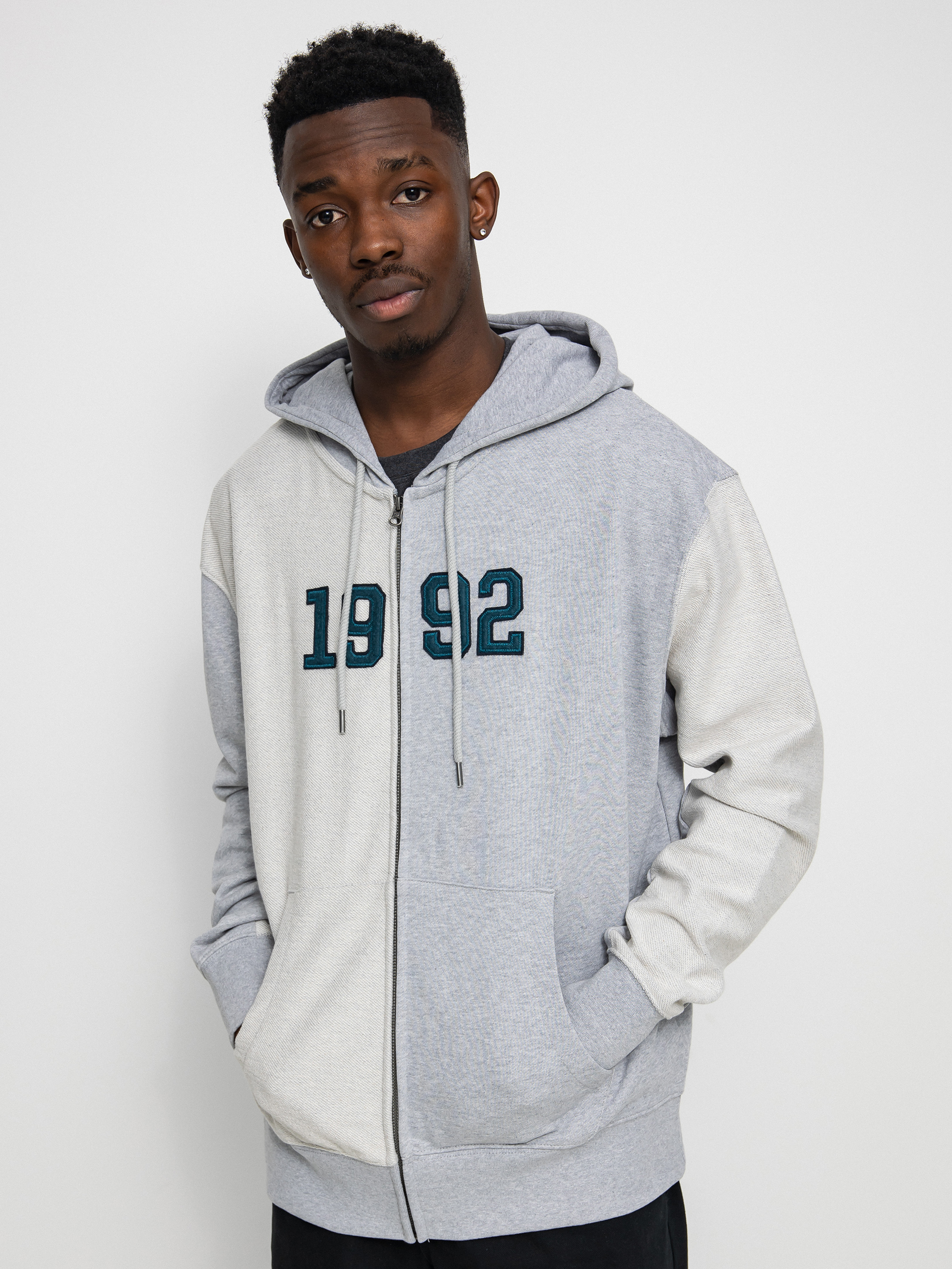 Bluza z kapturem Element Crossfield Reverse ZHD (grey heather)