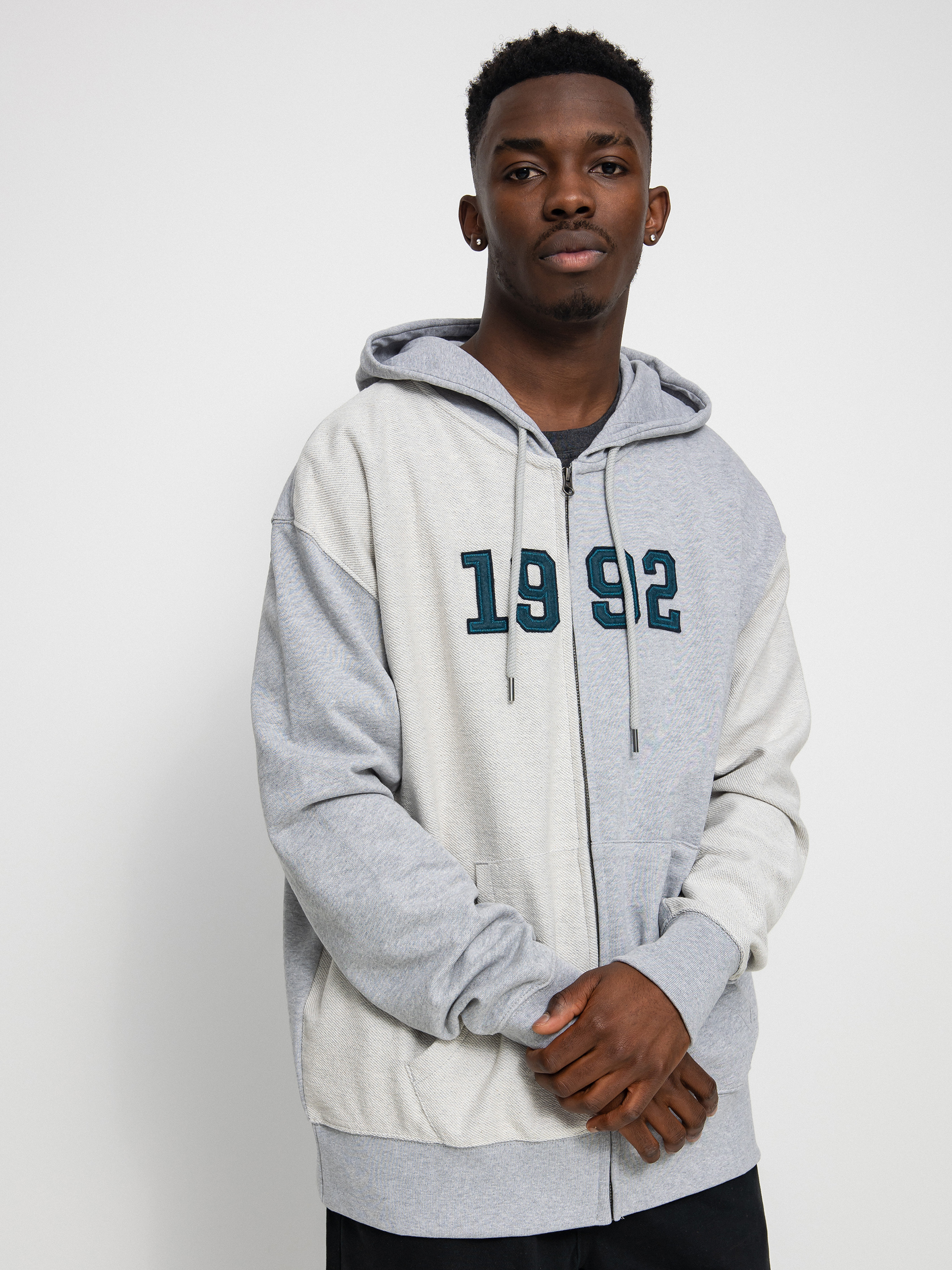 Bluza z kapturem Element Crossfield Reverse ZHD (grey heather)