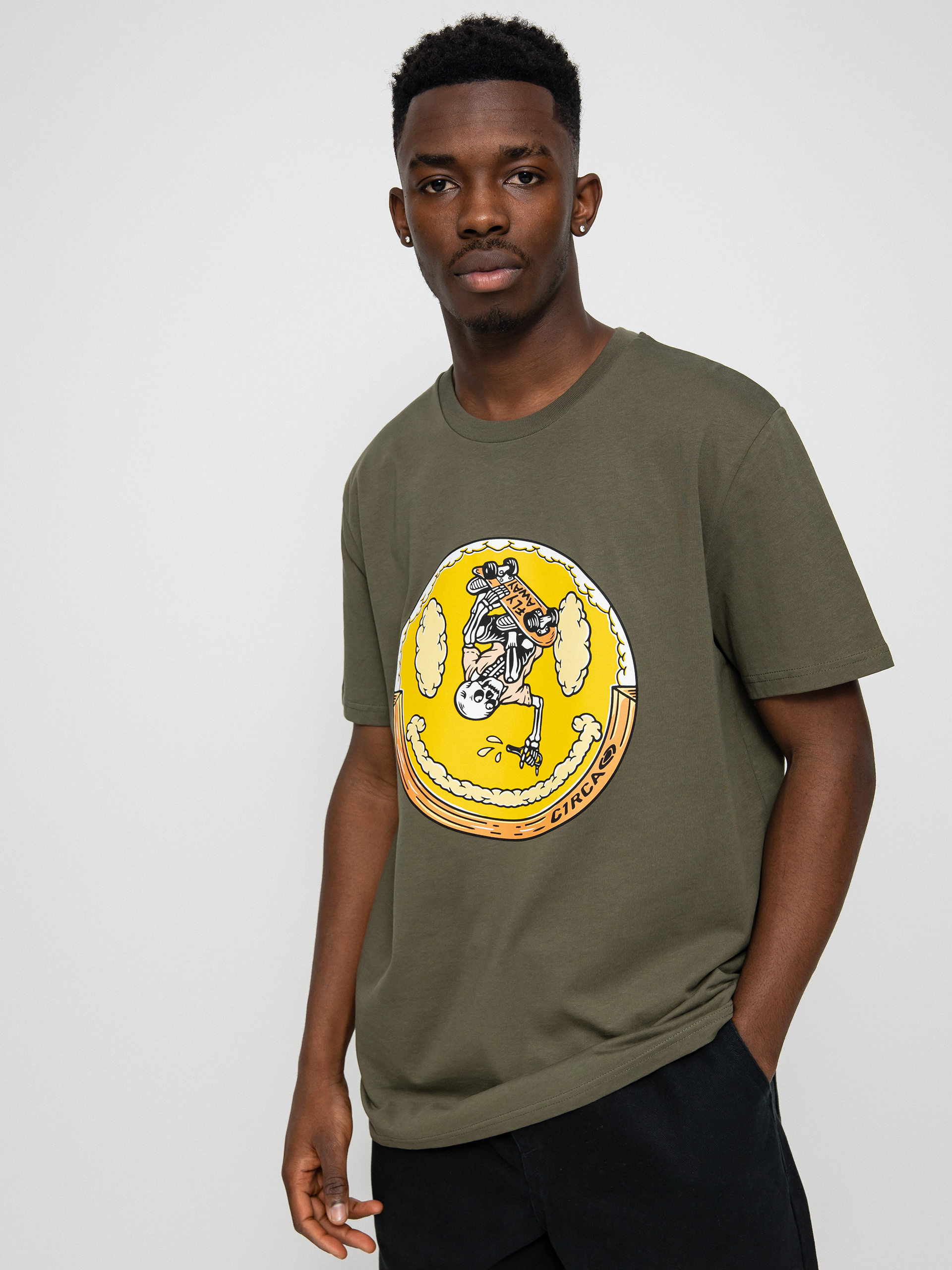 T-shirt Circa Clouds (military green)