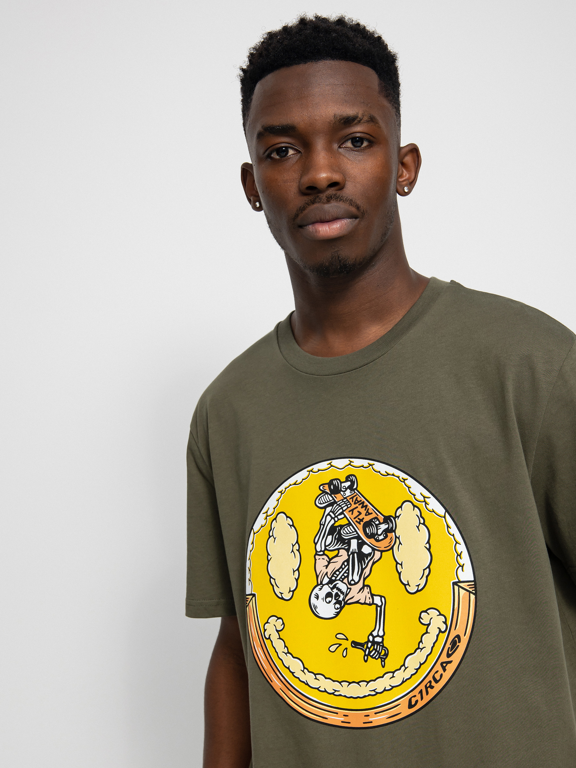 T-shirt Circa Clouds (military green)