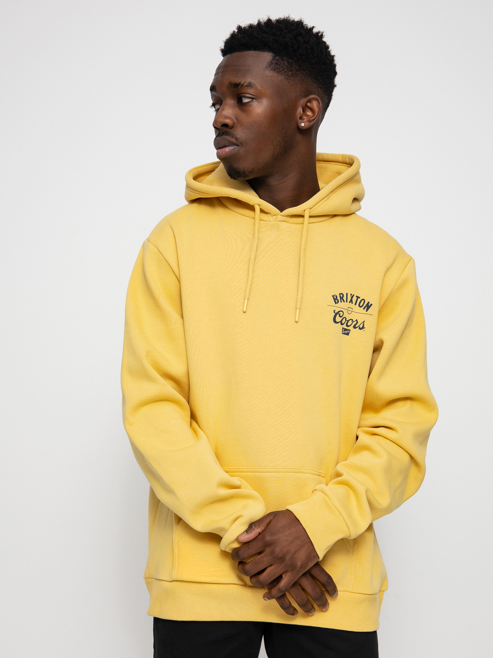 Bluza z kapturem Brixton Coors Labor HD (buff)