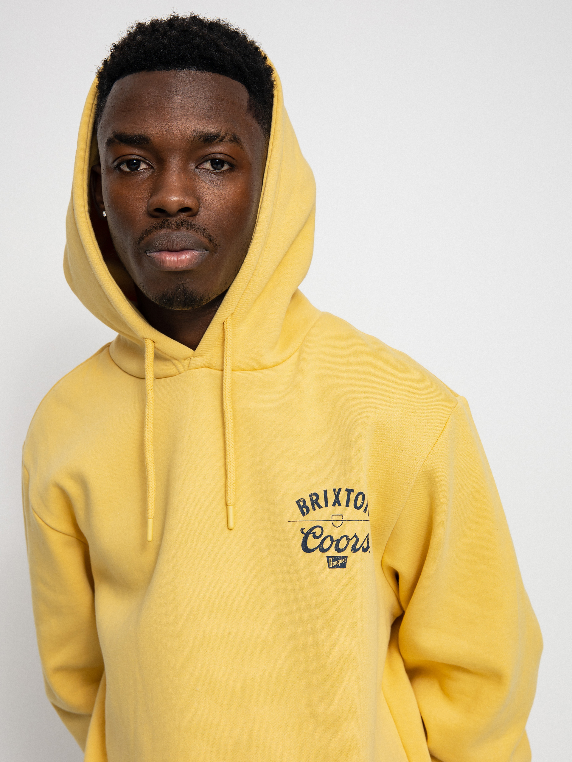 Bluza z kapturem Brixton Coors Labor HD (buff)