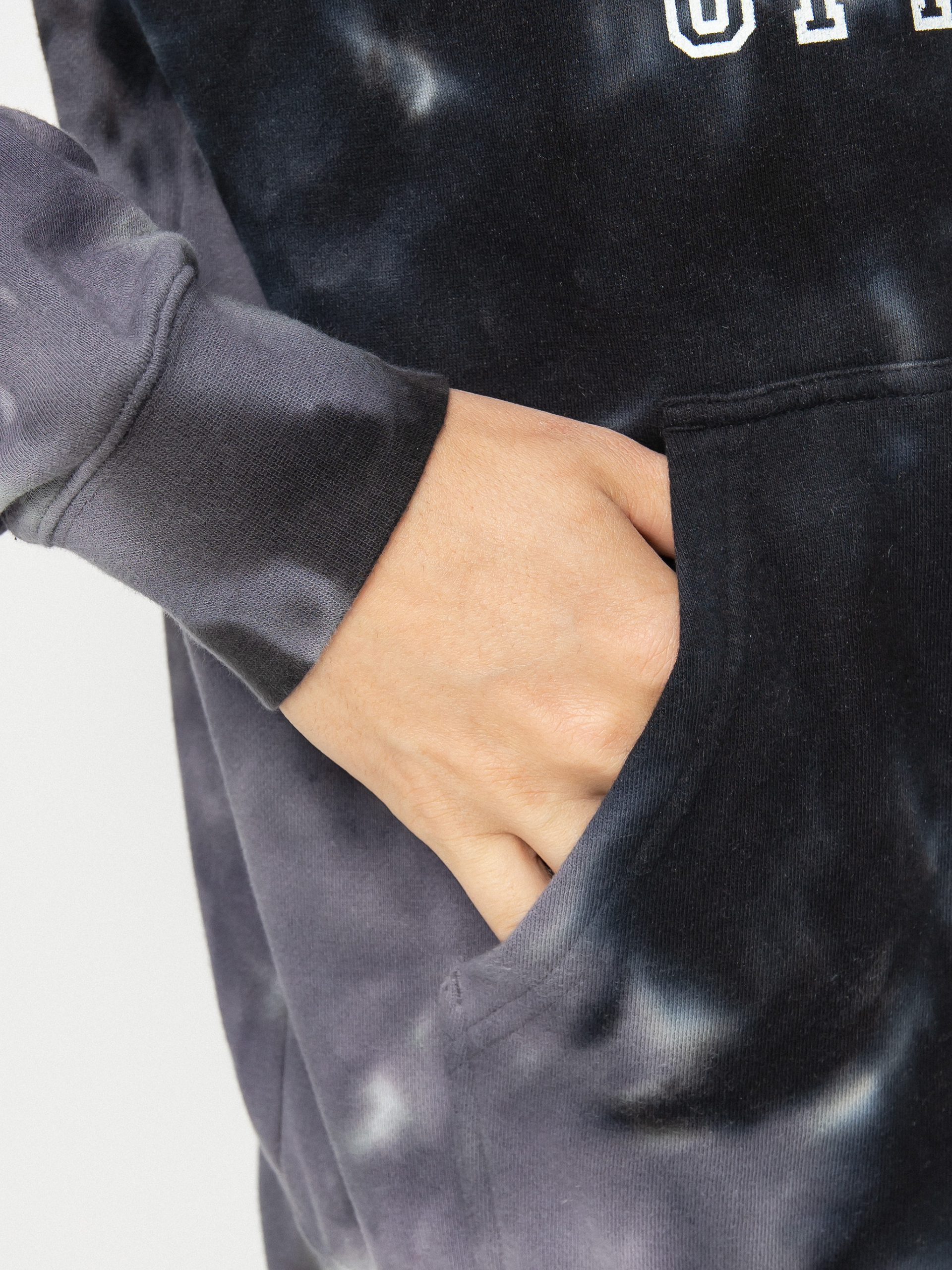 Bluza z kapturem RVCA Annex HD (blk marble tie)