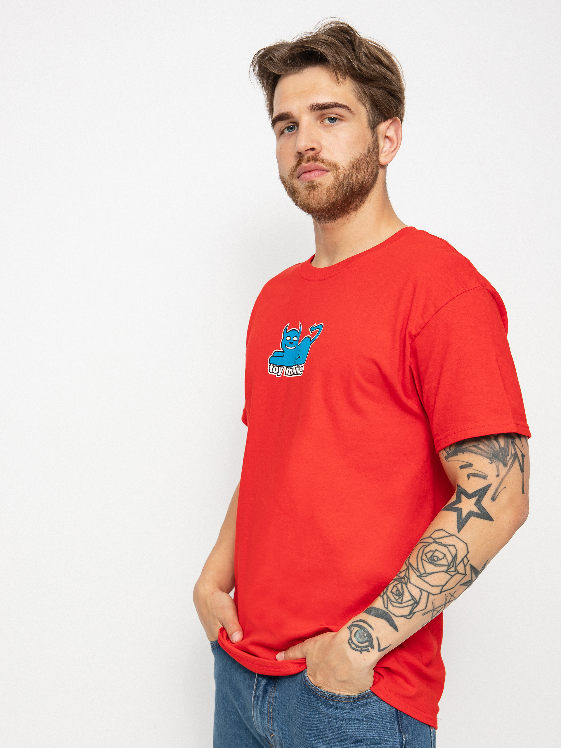 T-shirt Toy Machine Devil Cat 2019 90s (red)
