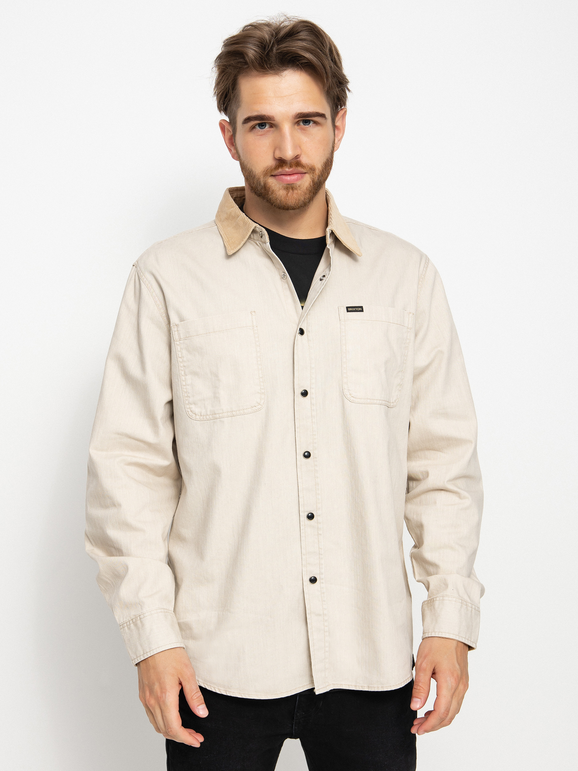 Koszula Brixton Bowery Ls (beige denim)