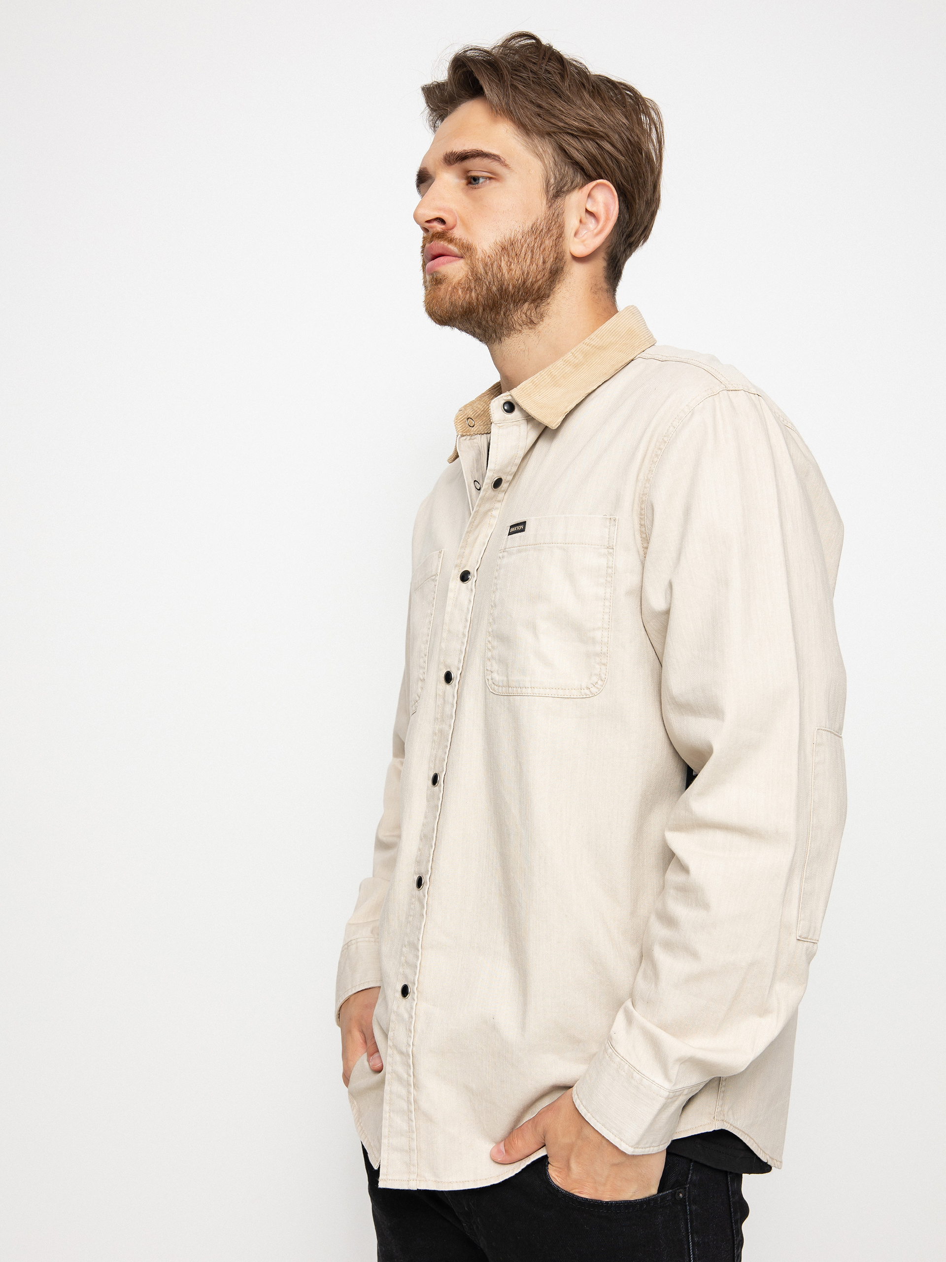 Koszula Brixton Bowery Ls (beige denim)