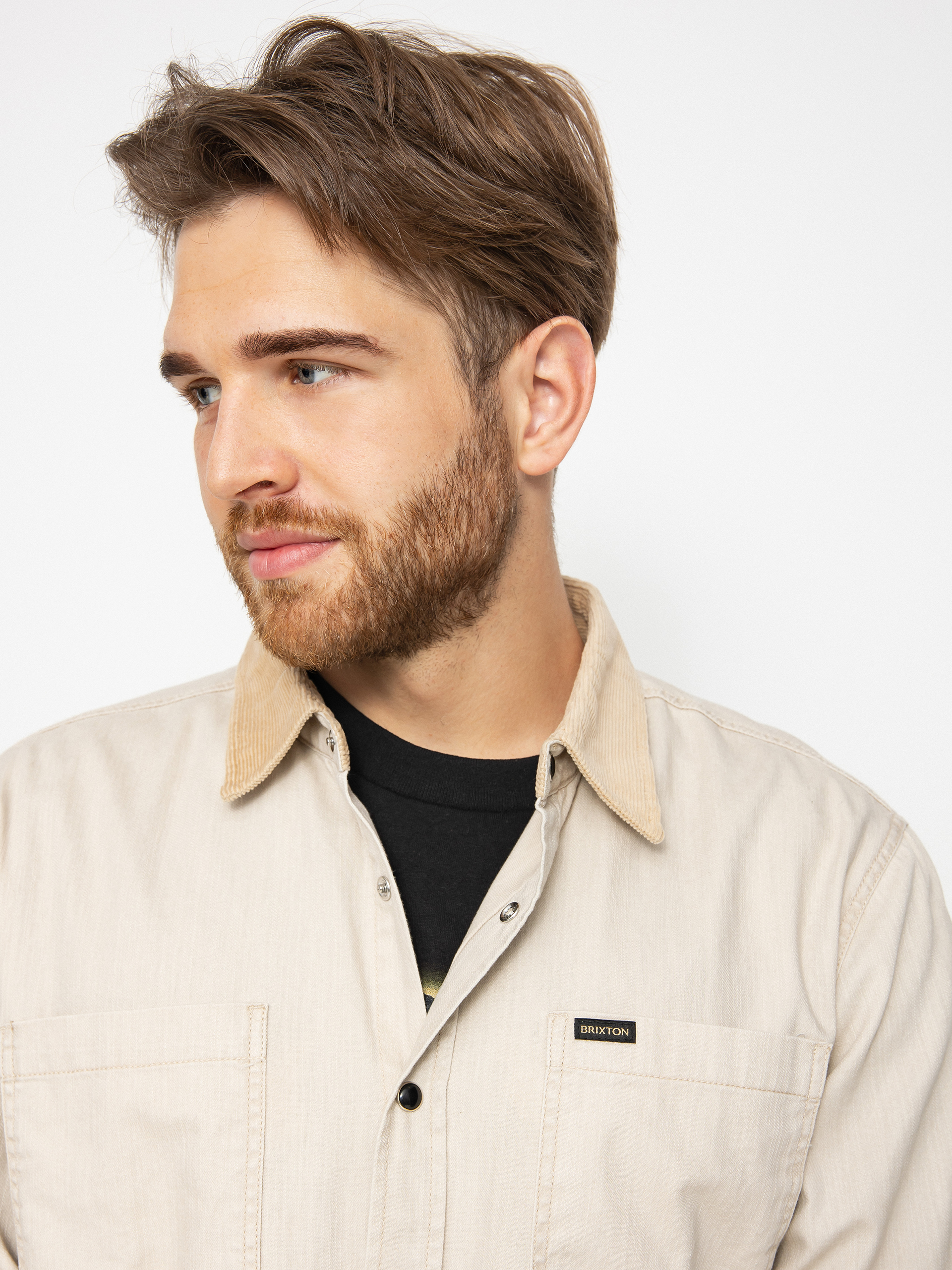 Koszula Brixton Bowery Ls (beige denim)