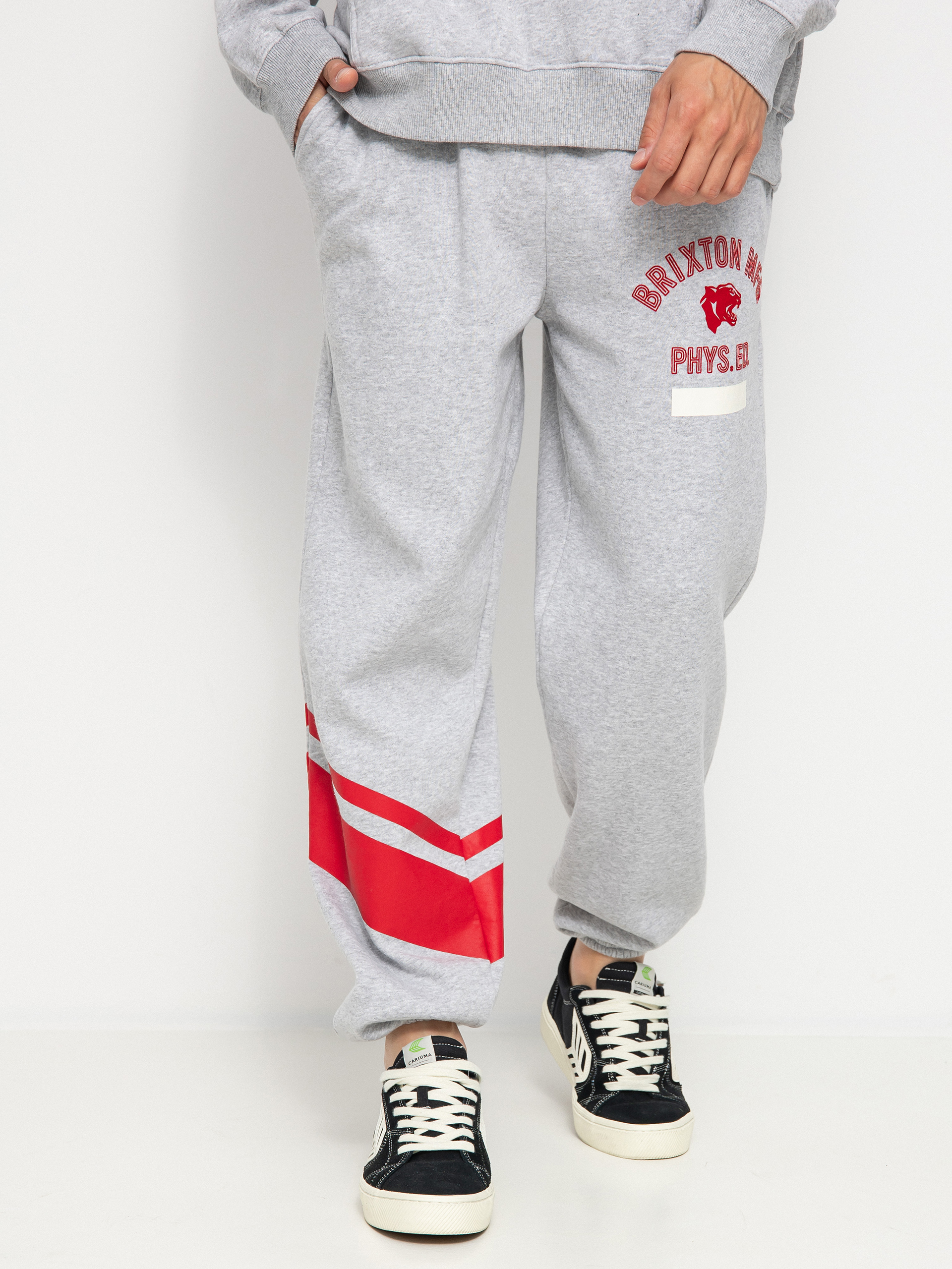 Spodnie Brixton Phys. Ed. Sweatpant (heather grey)