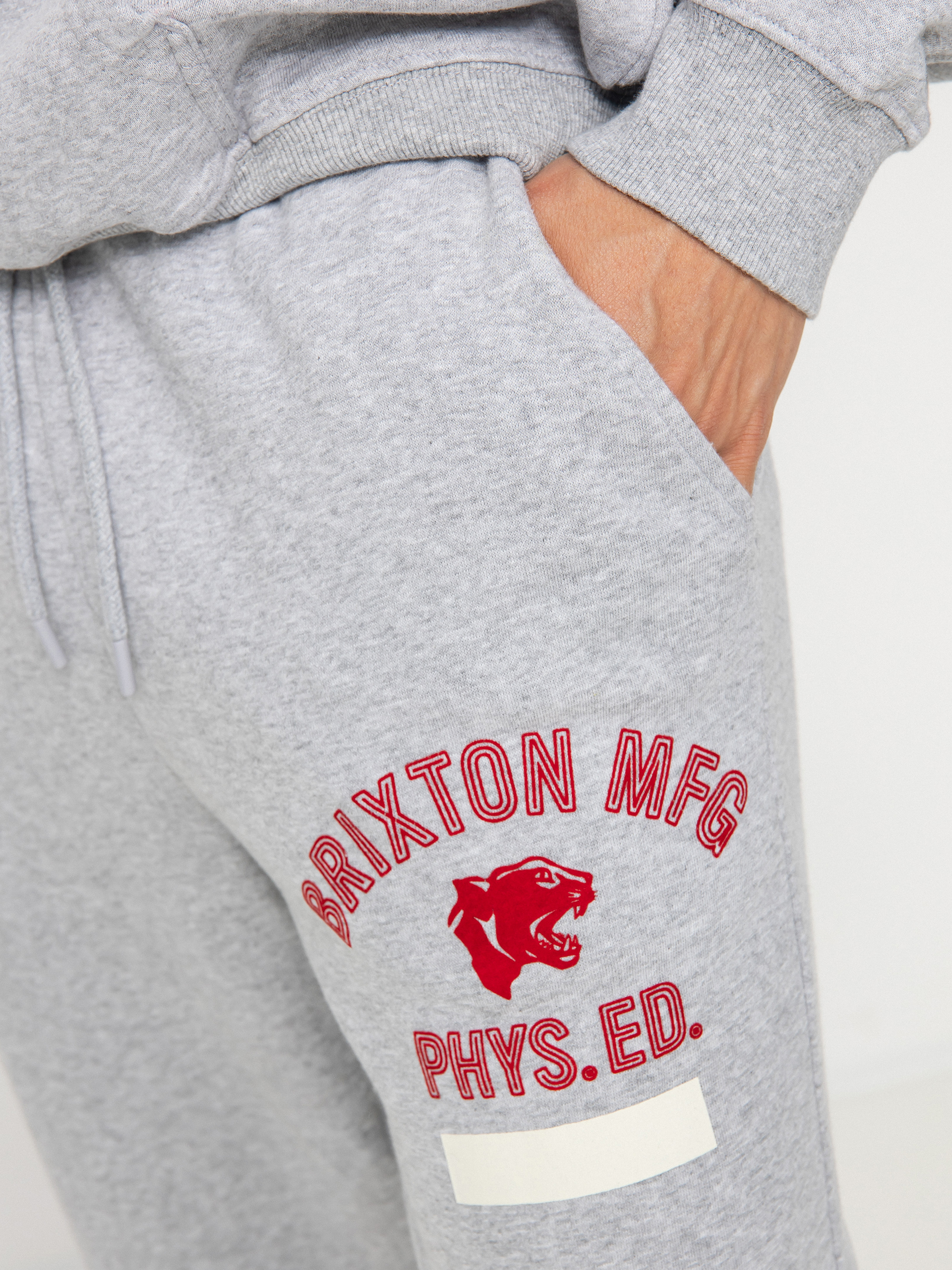 Spodnie Brixton Phys. Ed. Sweatpant (heather grey)
