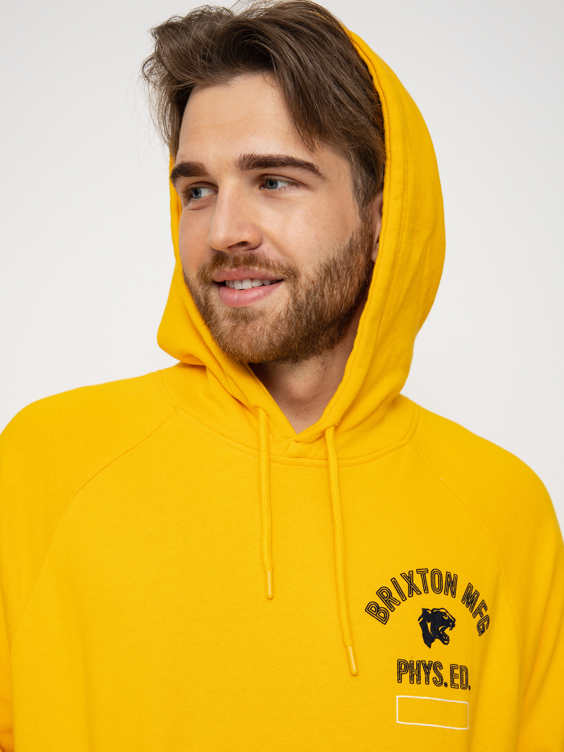 Bluza z kapturem Brixton Phys. Ed. Raglan HD (citrus)