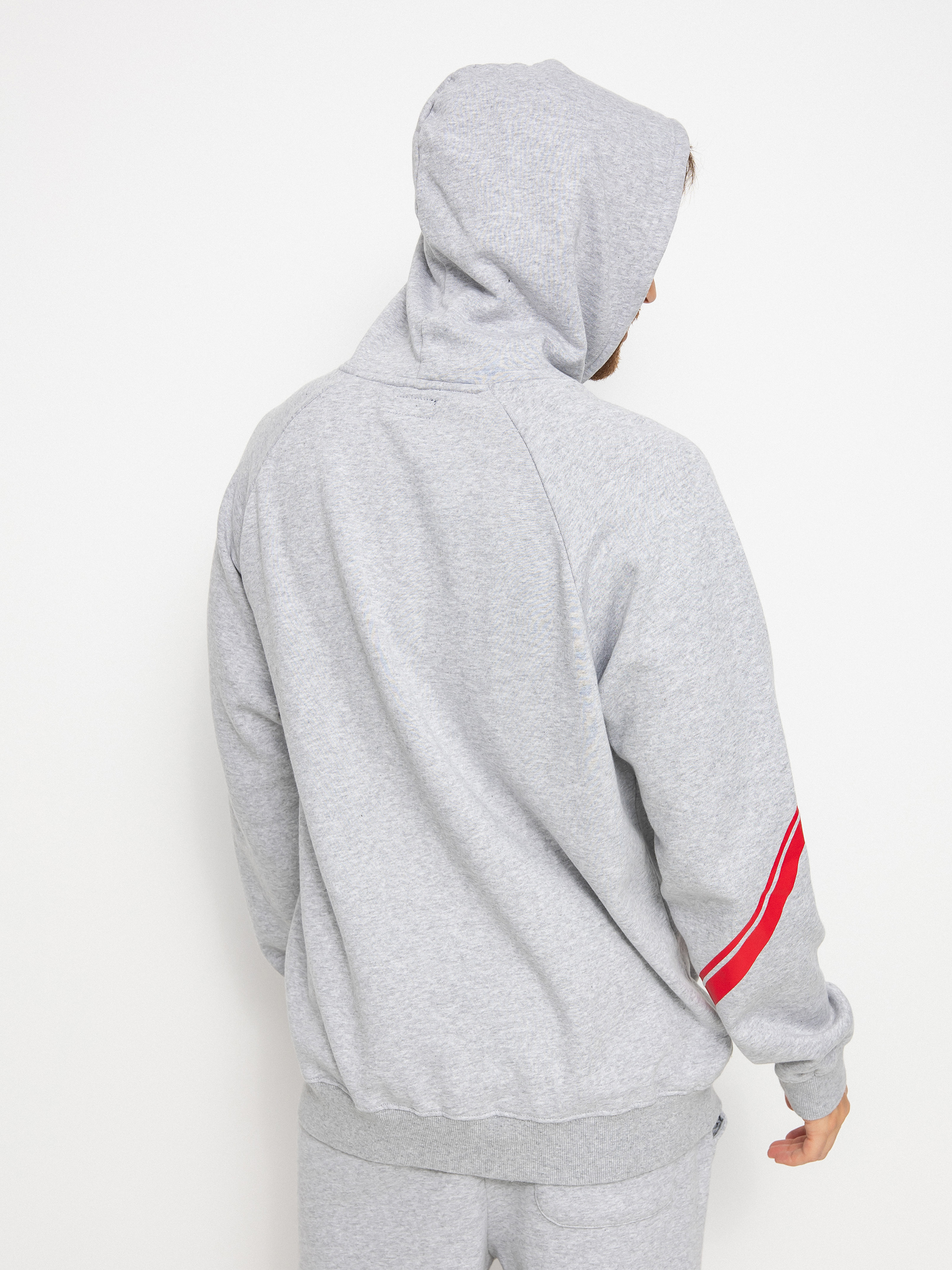 Bluza z kapturem Brixton Phys. Ed. Raglan HD (heather grey)