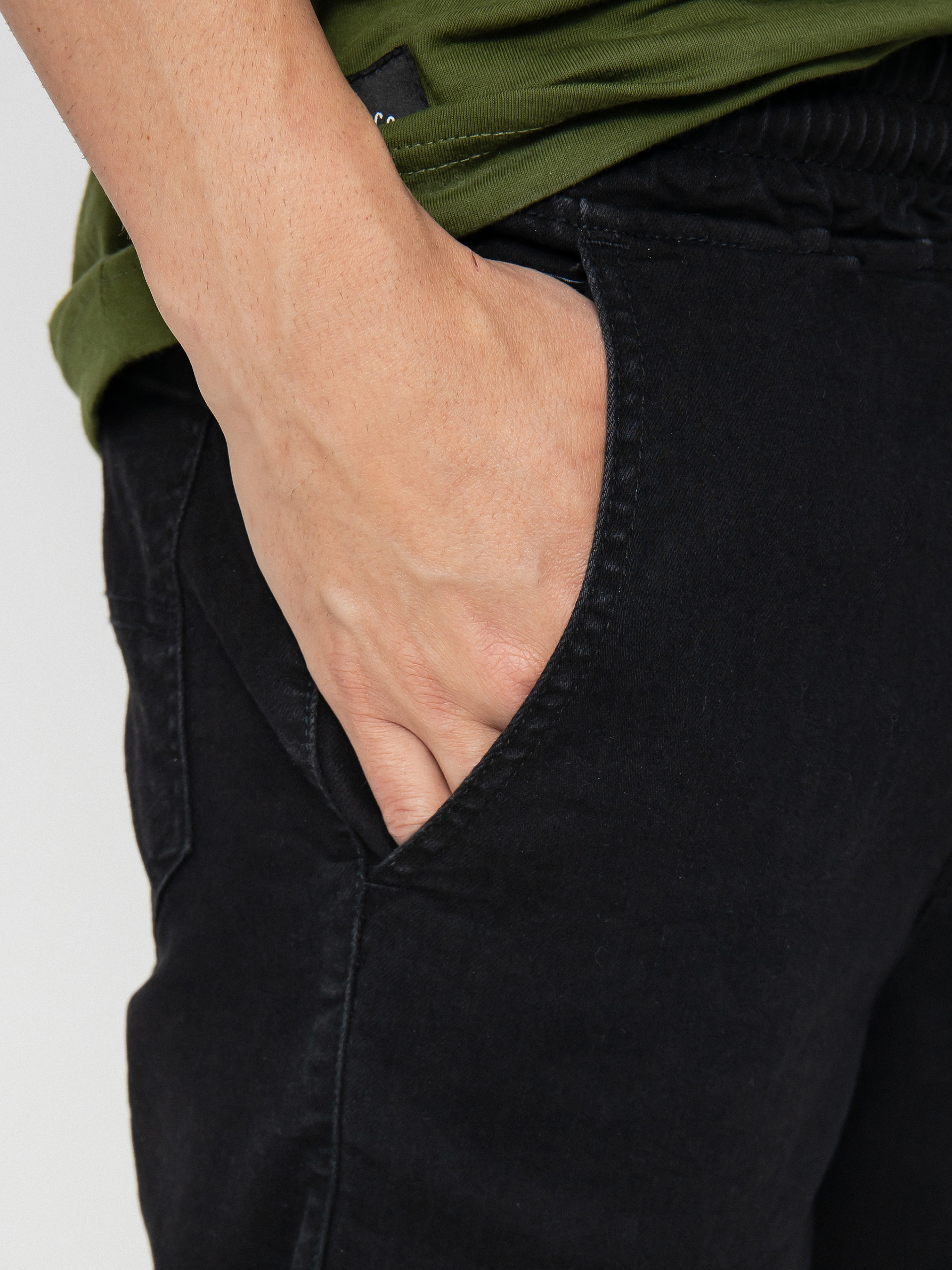 Szorty Elade Classic Jogger (black denim)