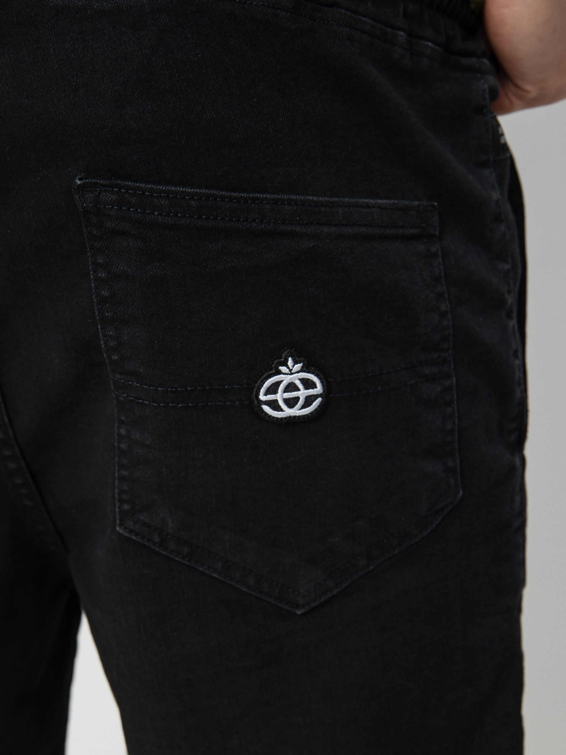 Szorty Elade Classic Jogger (black denim)