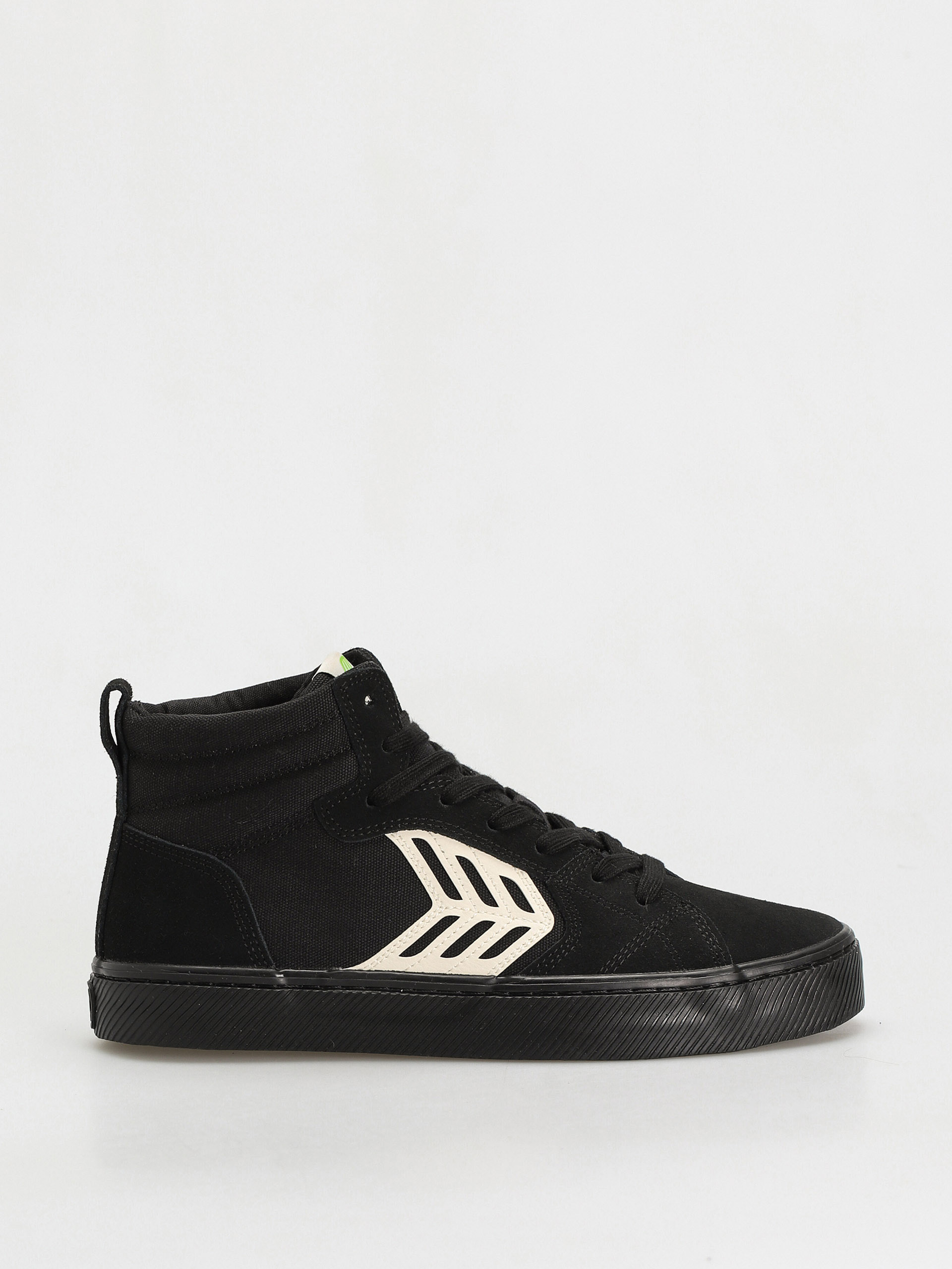 Buty Cariuma Catiba High Pro (all black suede and canvas ivory logo)