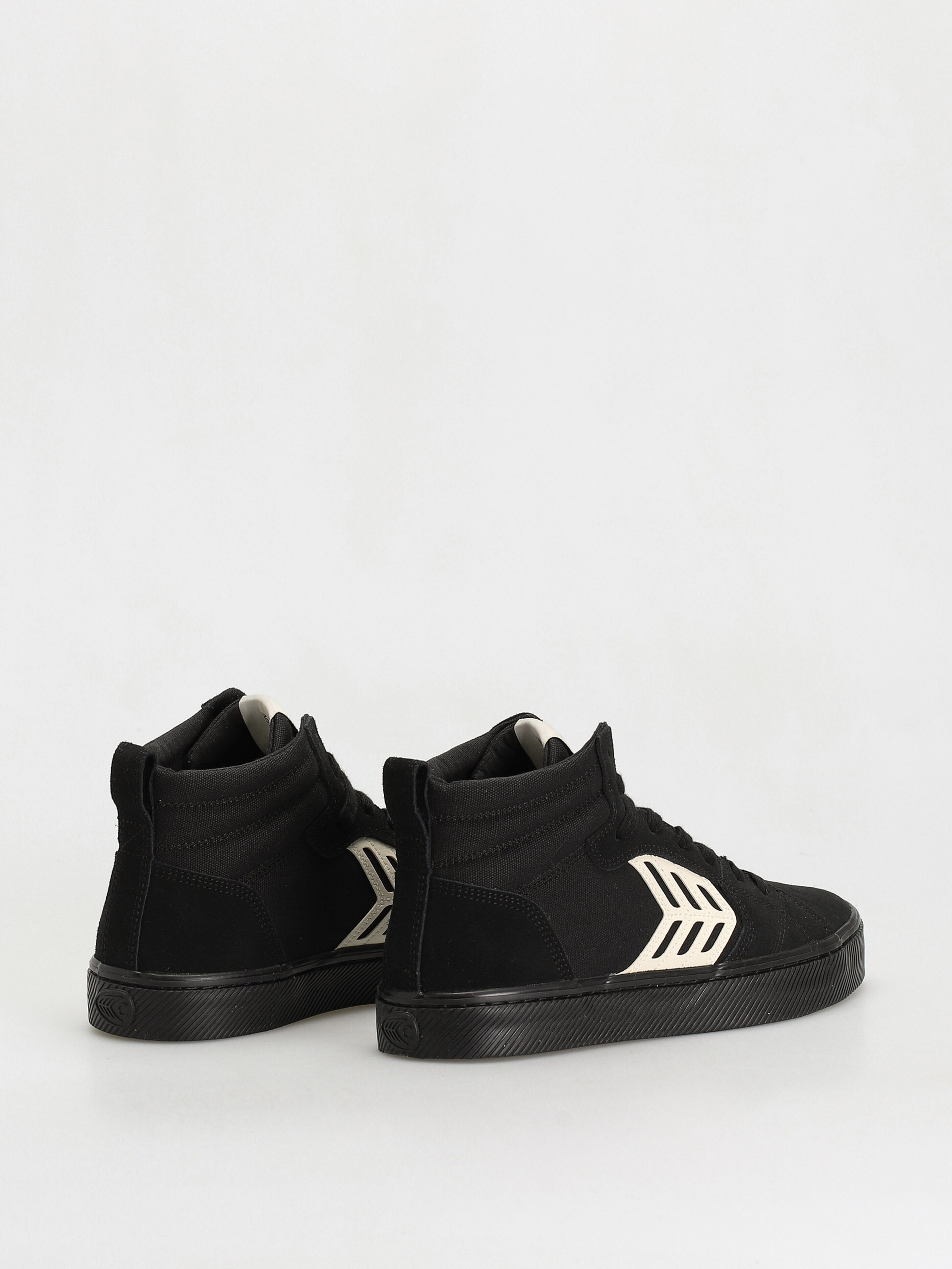 Buty Cariuma Catiba High Pro (all black suede and canvas ivory logo)