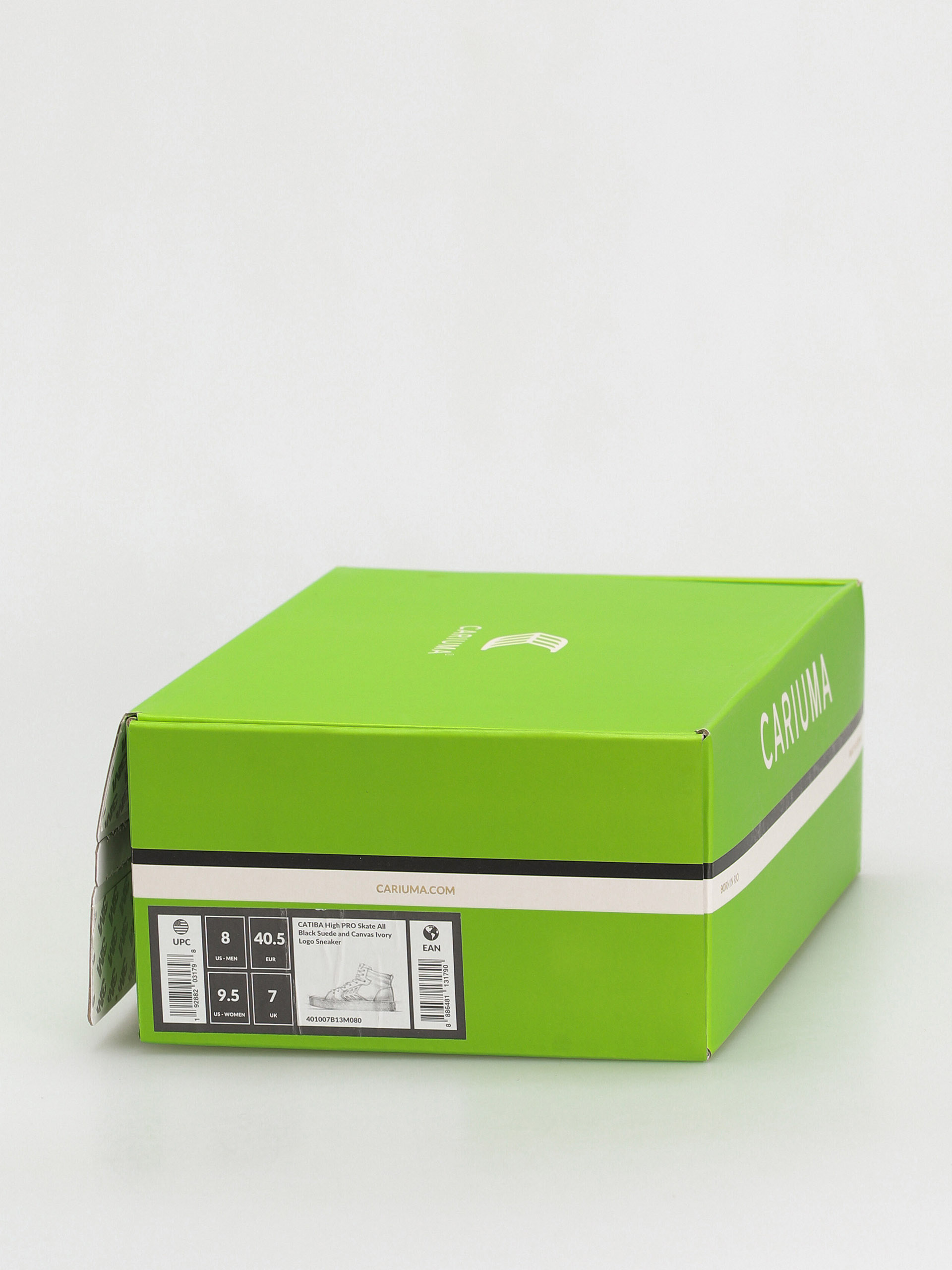 Buty Cariuma Catiba High Pro (all black suede and canvas ivory logo)