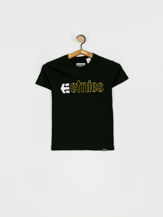 T-shirt Etnies Kids Ecorp JR (black/white/yellow)