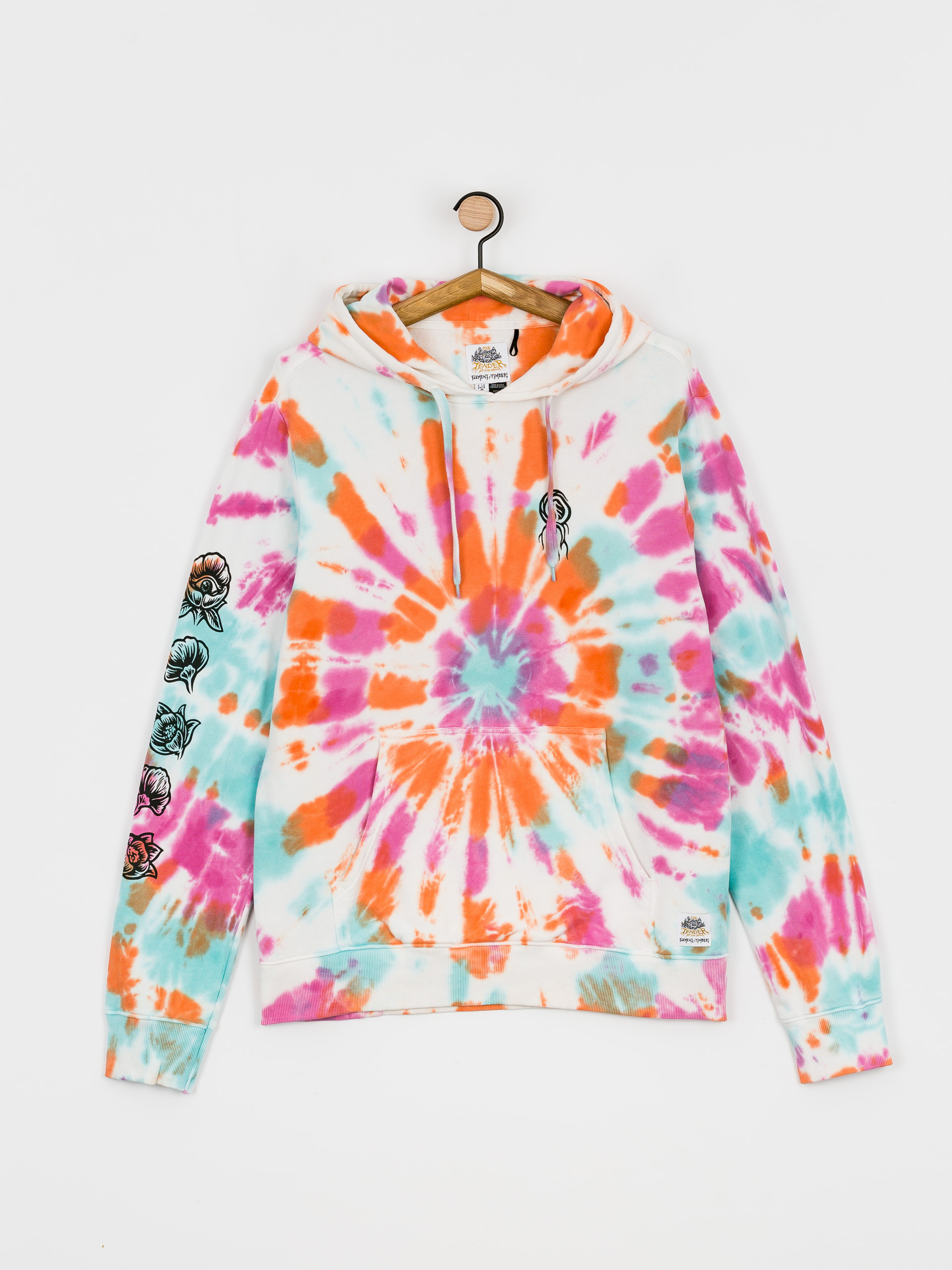 Bluza z kapturem Element Bloom HD (festivalfuchsia)
