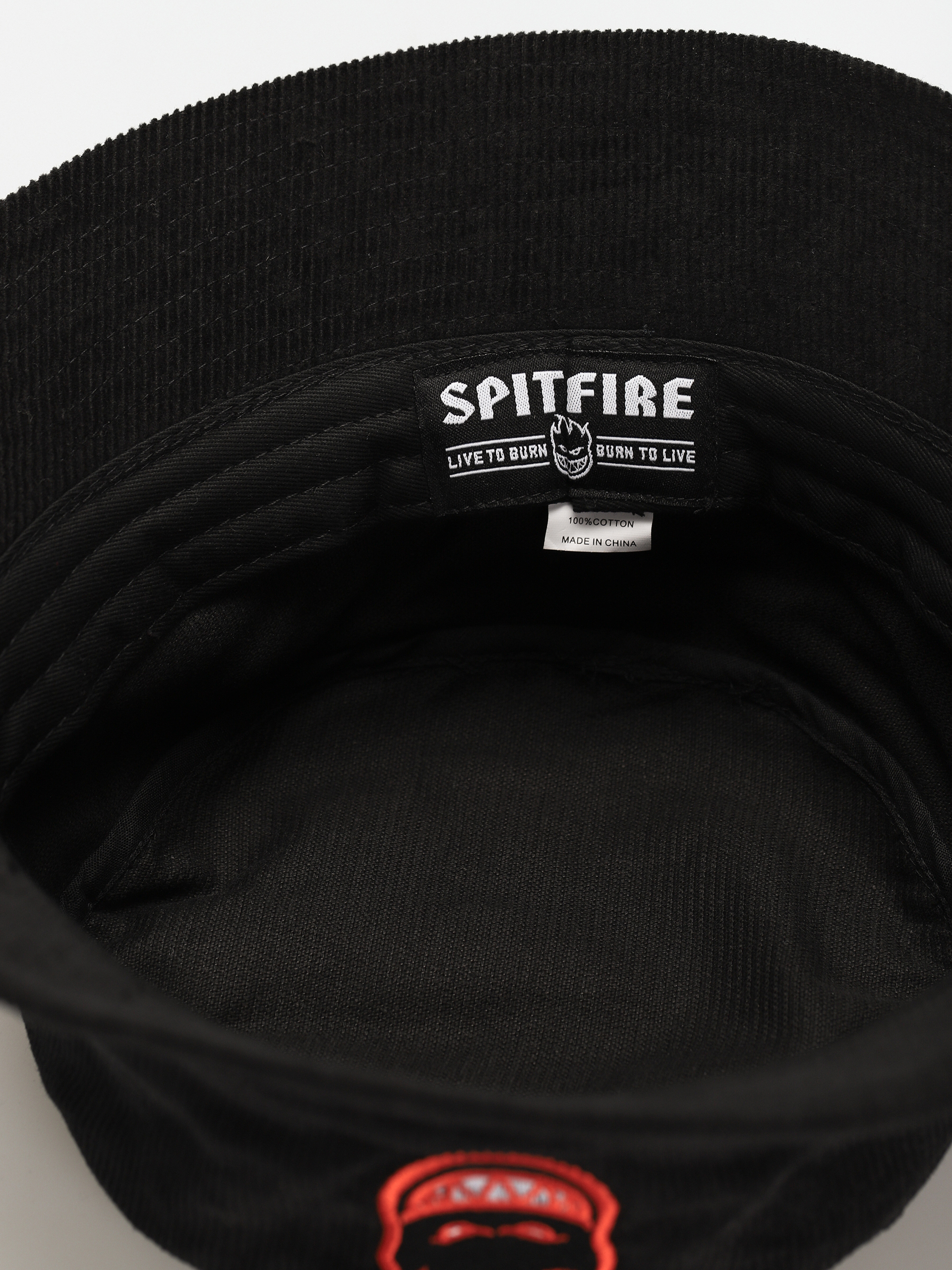 Kapelusz Spitfire Bucket Big Head Fill (black/red/black)