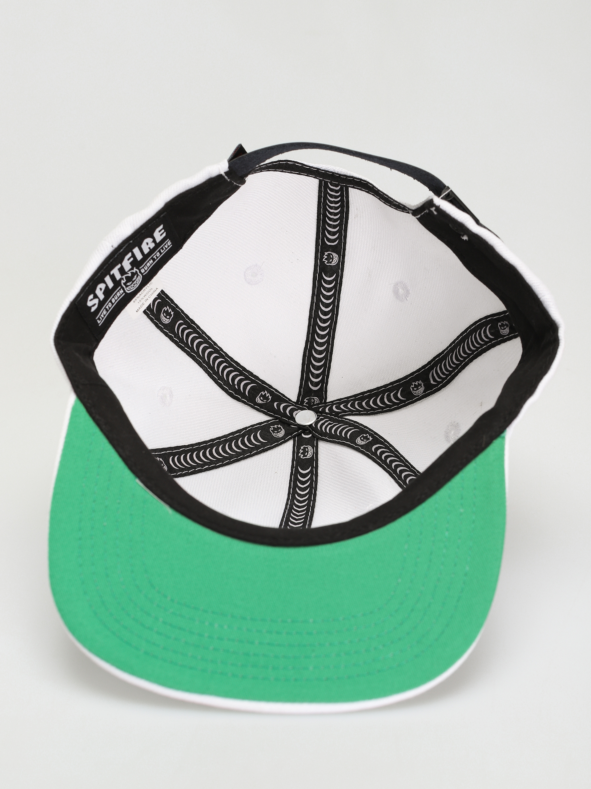 Czapka z daszkiem Spitfire Adj Lil Bighead Fill Strapback (white/red)