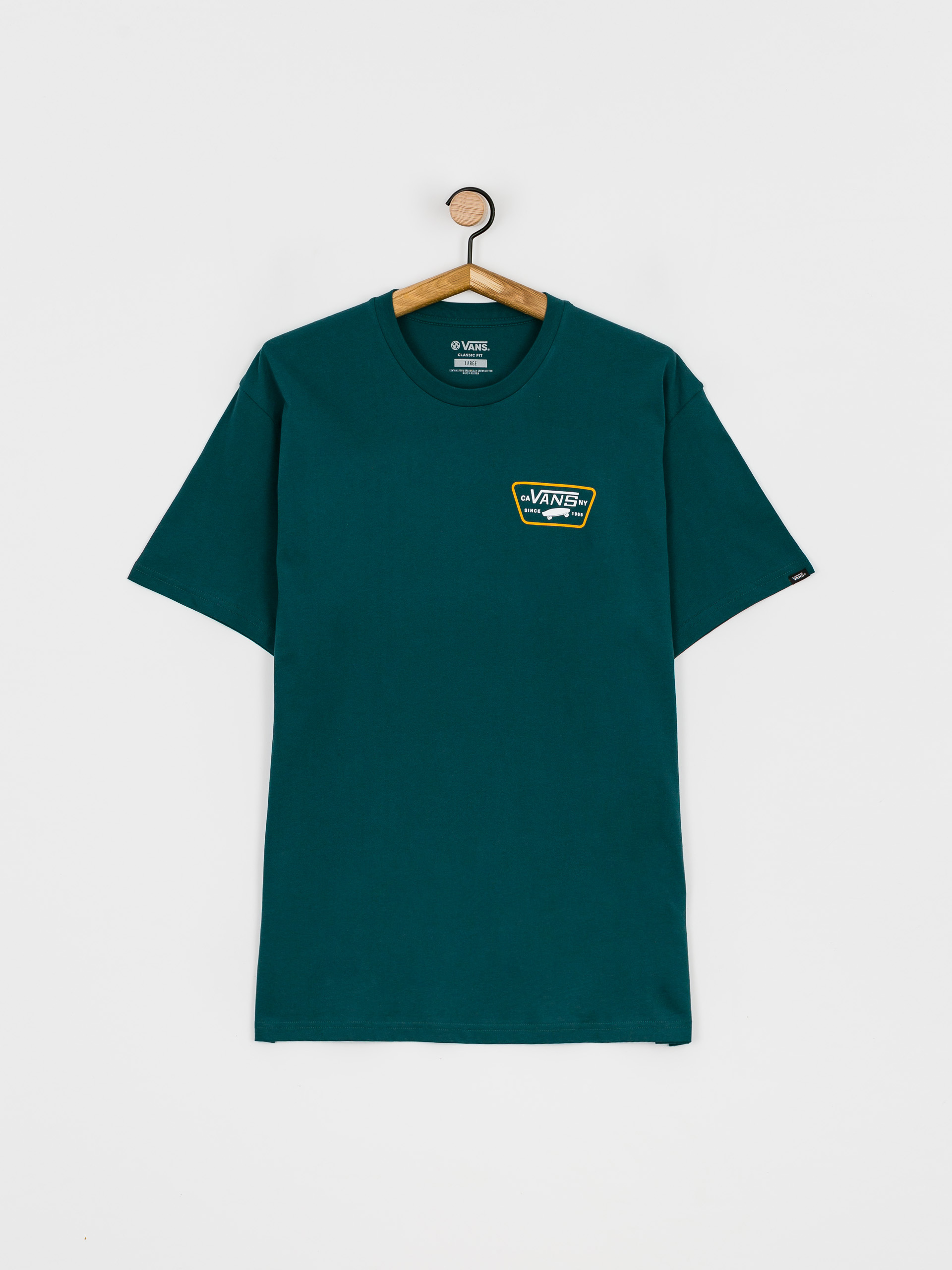 T-shirt Vans Full Patch Back (deep teal/white)