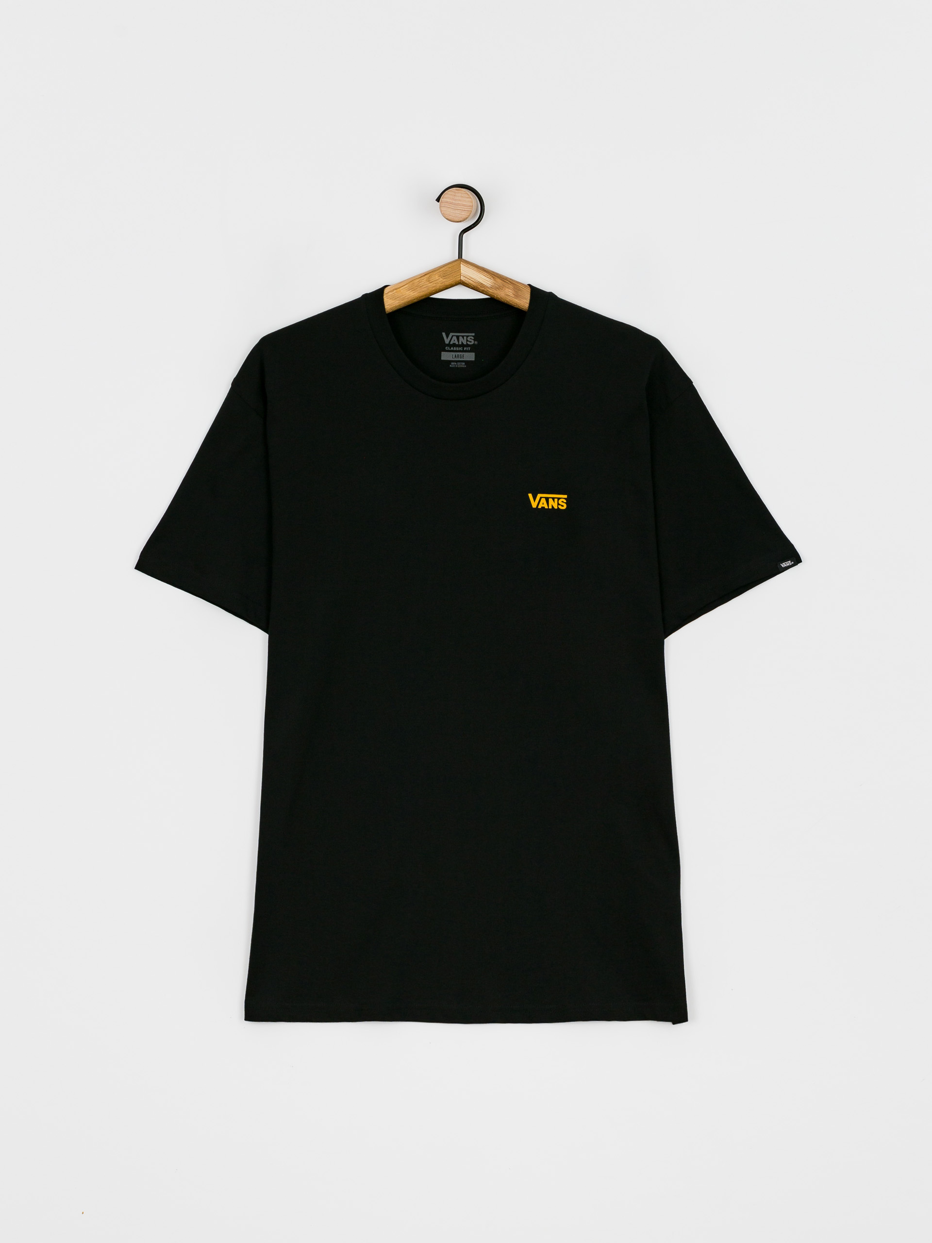 T-shirt Vans Left Chest Logo Plus (black/golden yellow)