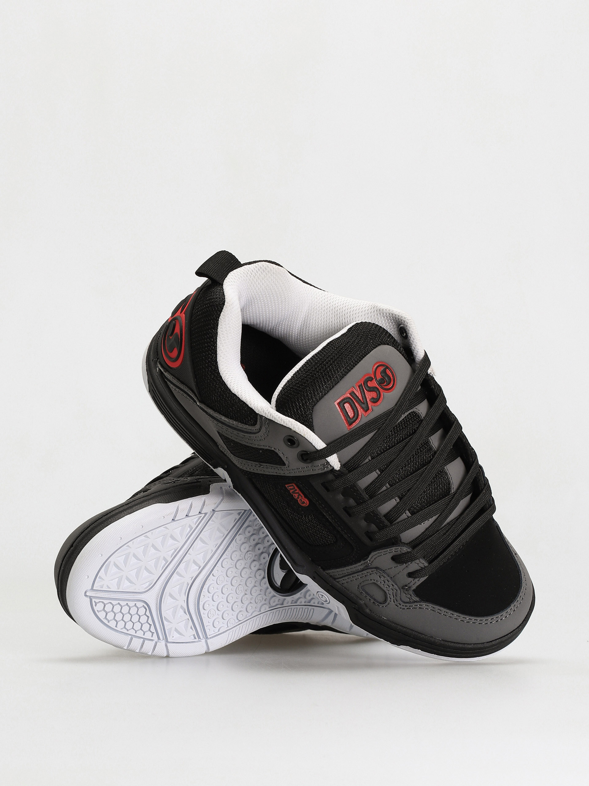 Buty DVS Comanche (black charcoal fiery red nubuck)