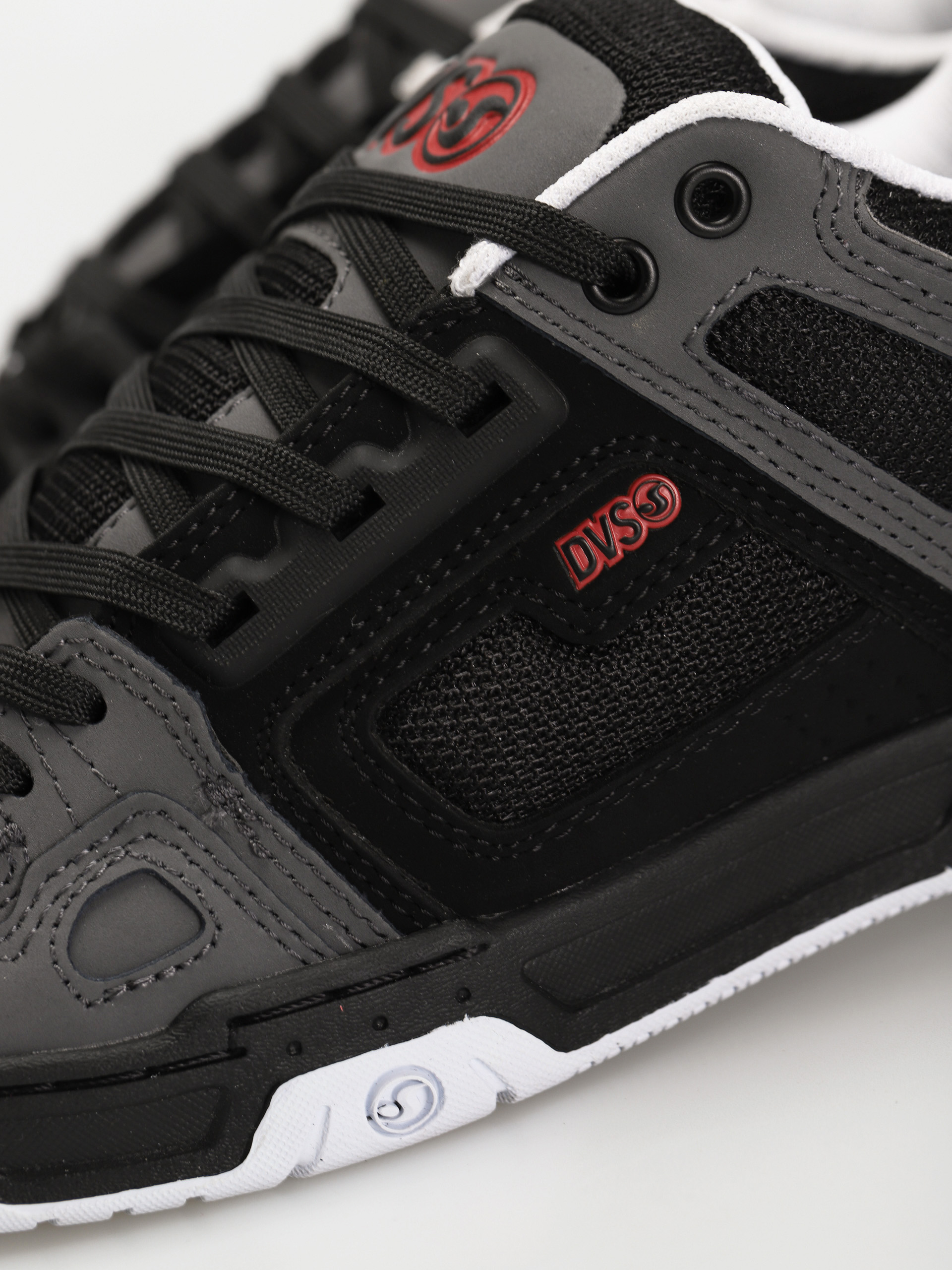 Buty DVS Comanche (black charcoal fiery red nubuck)
