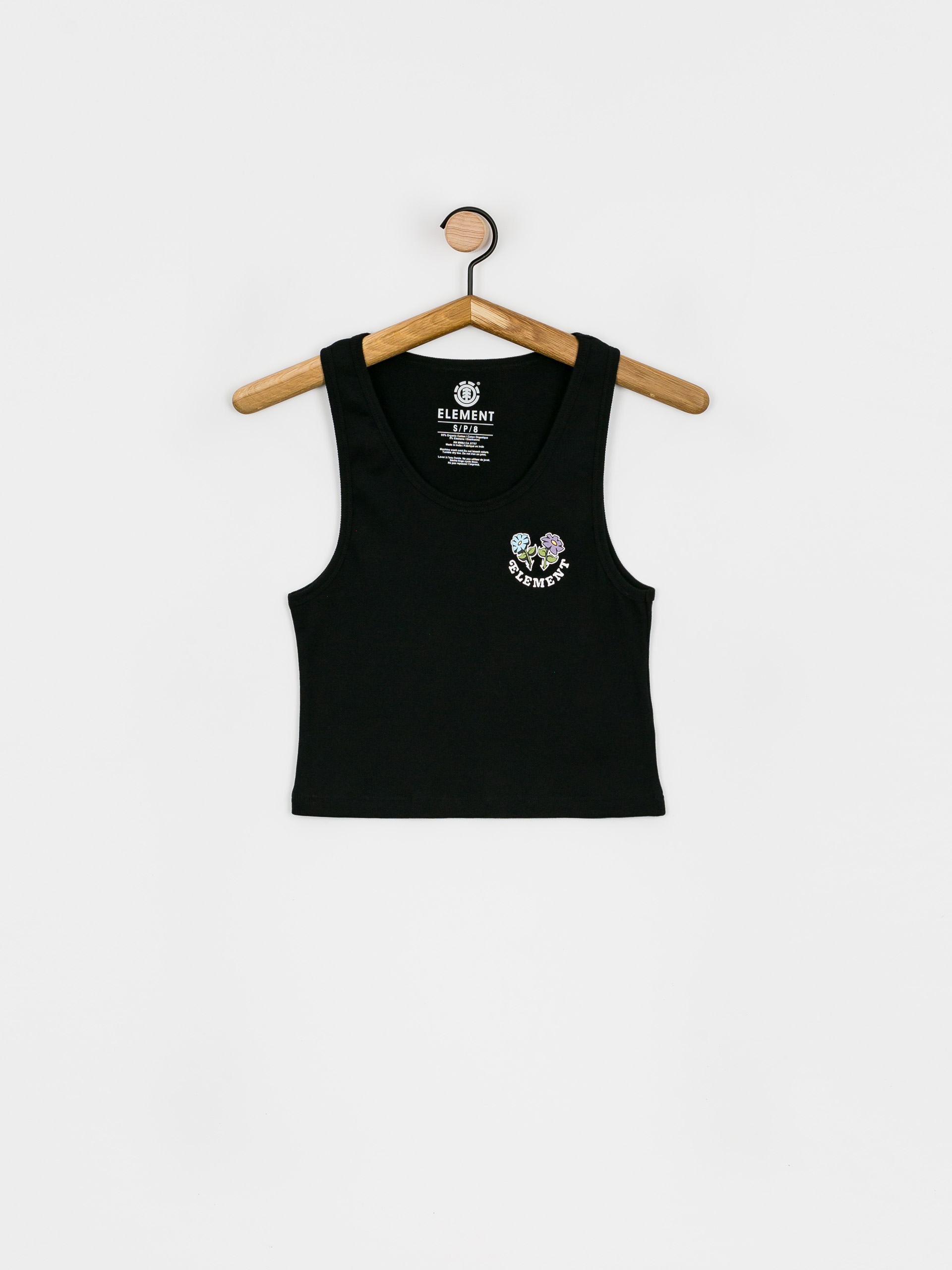 Koszulka Element Smile Crop Wmn (flint black)