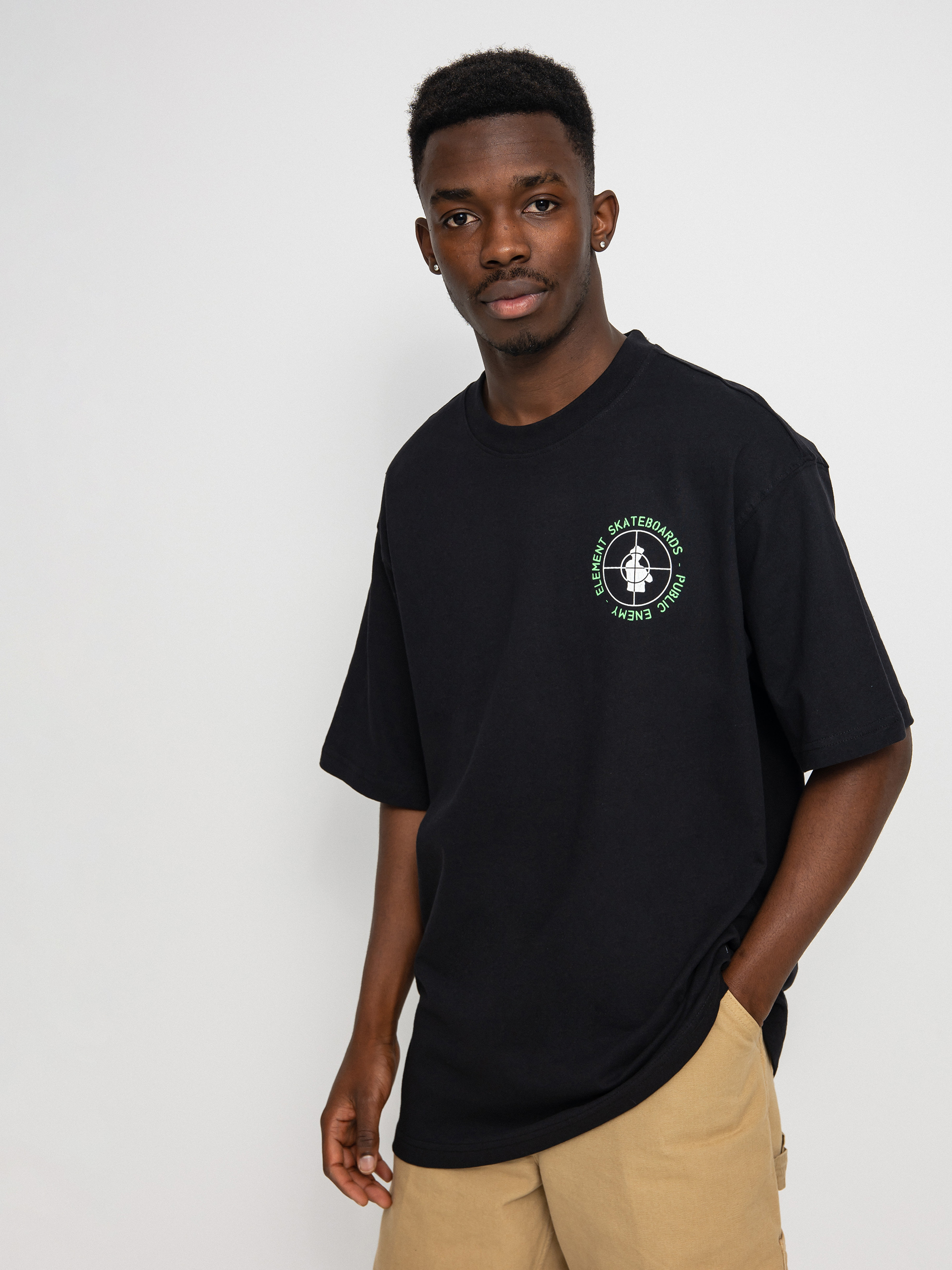T-shirt Element Pexe Logo (flint black)