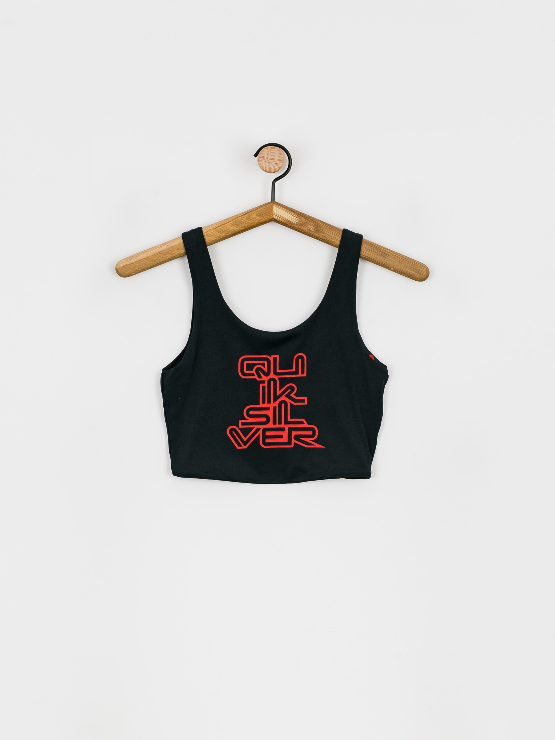 Góra od bikini Quiksilver X Stranger Things Upside Down Scoop Singlet Wmn (black)